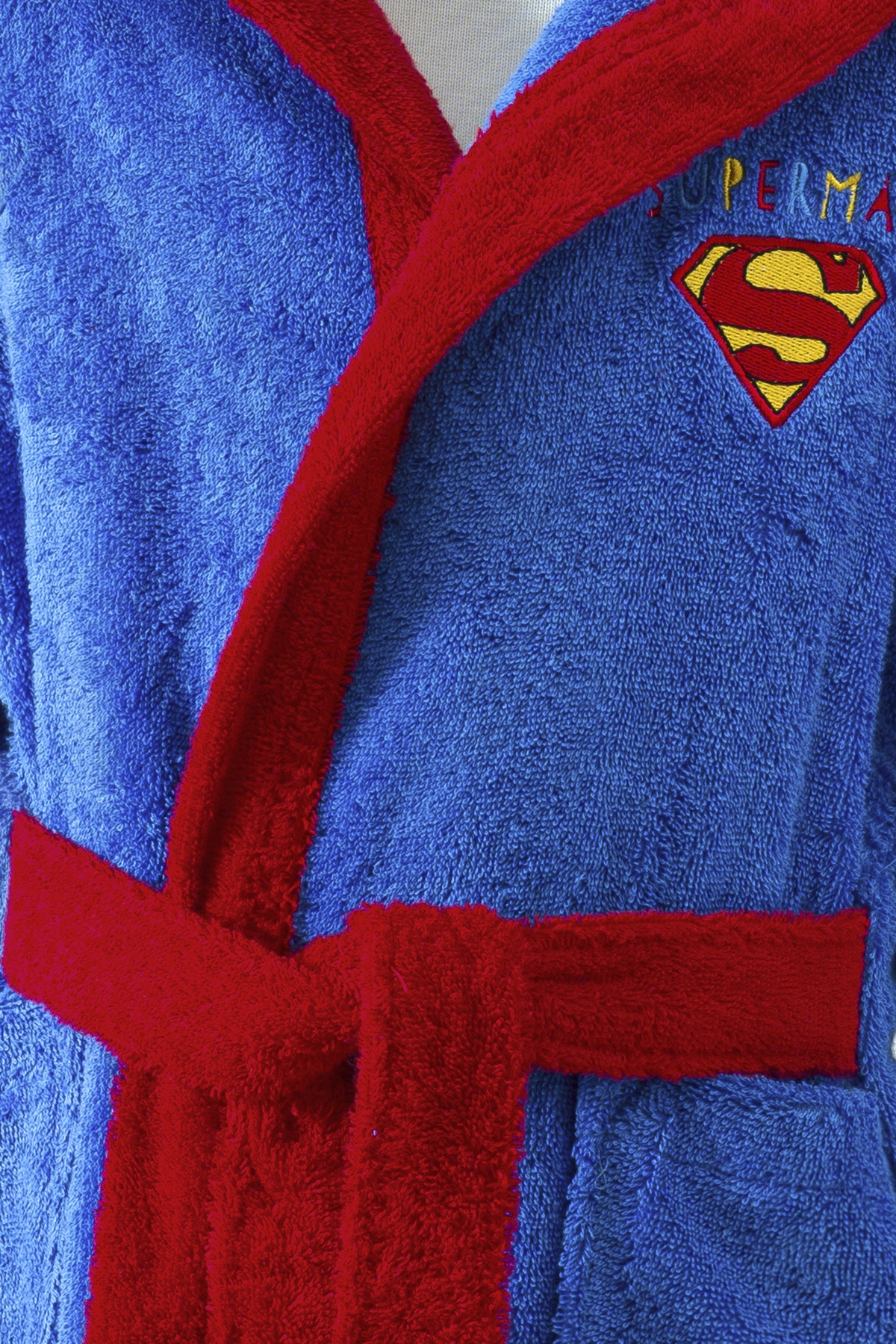 Özdilek Superman Colors City Mavi Çocuk Bornozu 5-6 Yaş Özdilek Superman Colors City Mavi Çocuk Bornozu 5-6 Yaş