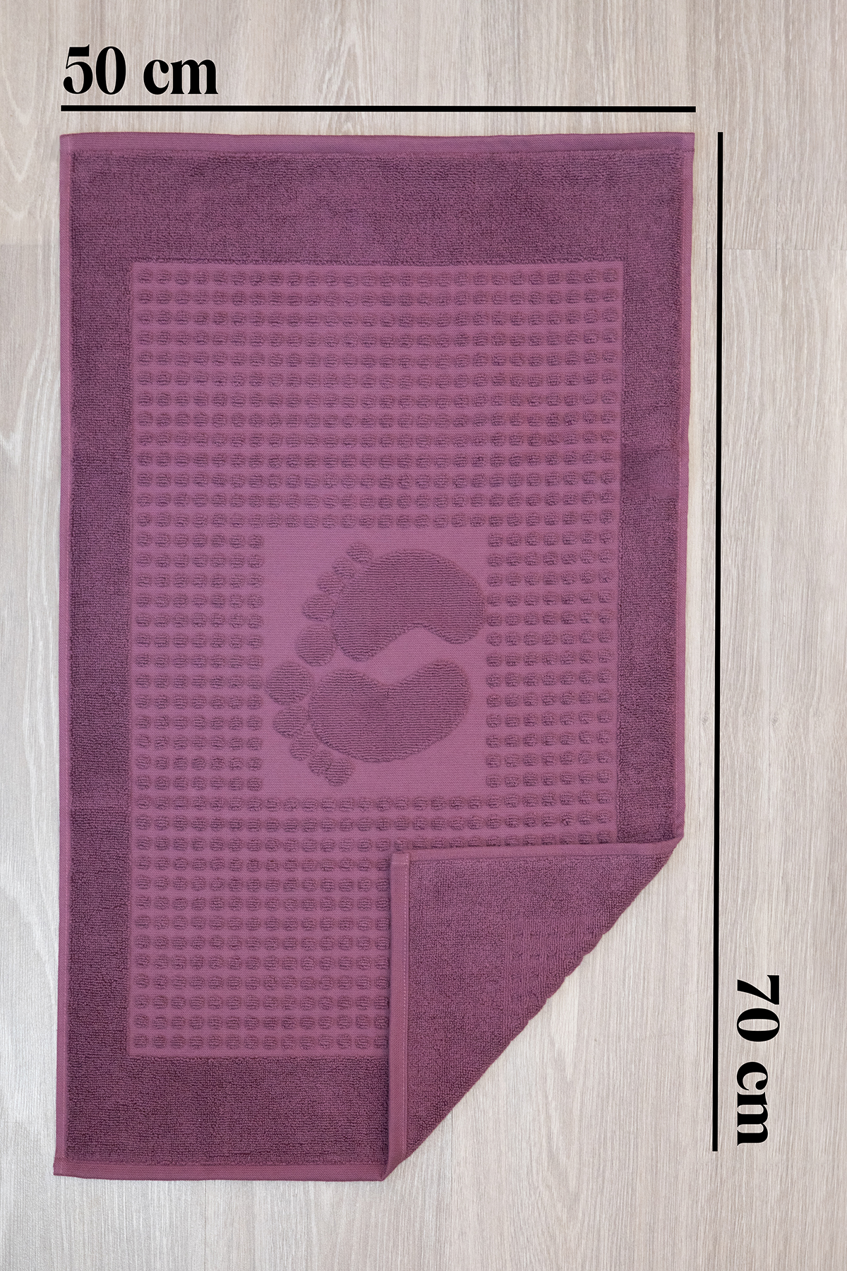Özdilek Winter 2'li Ayak Havlusu 50x70 - Koyu Pembe