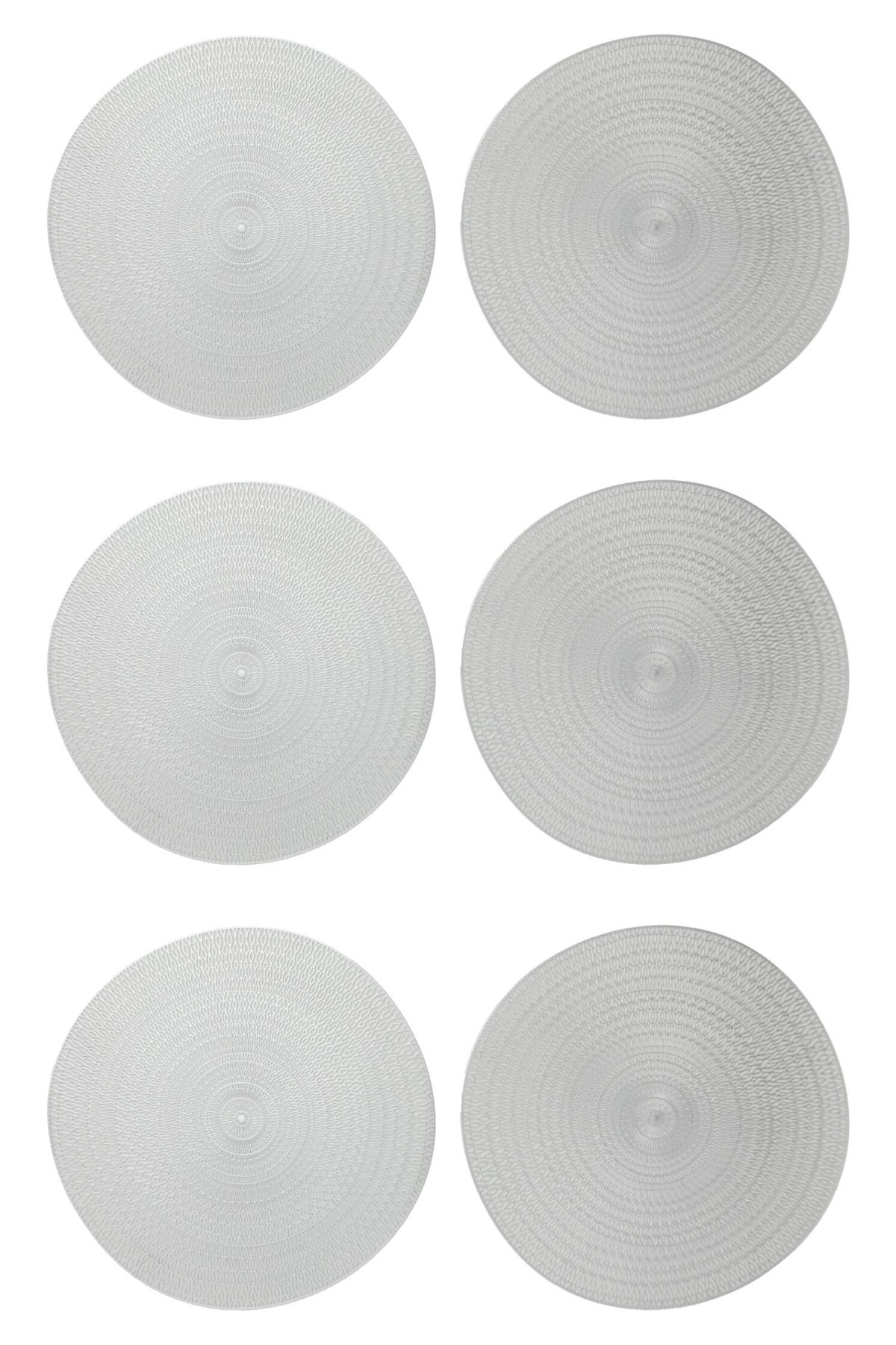 Paçi Dolphin 6lı Pvc Amerikan Servis Supla Seti - Gri