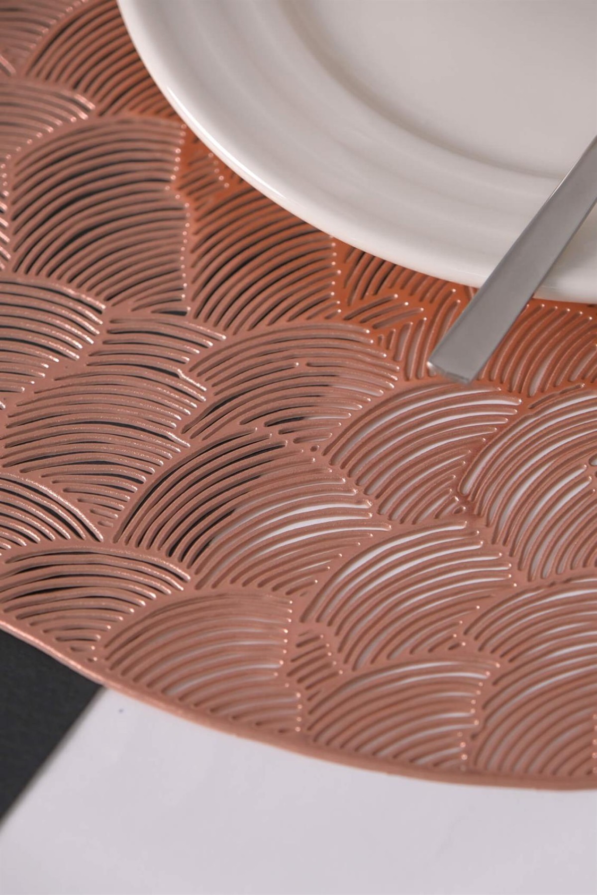 Paçi İstiridye 6lı Pvc Amerikan Servis Supla Seti - Bronz