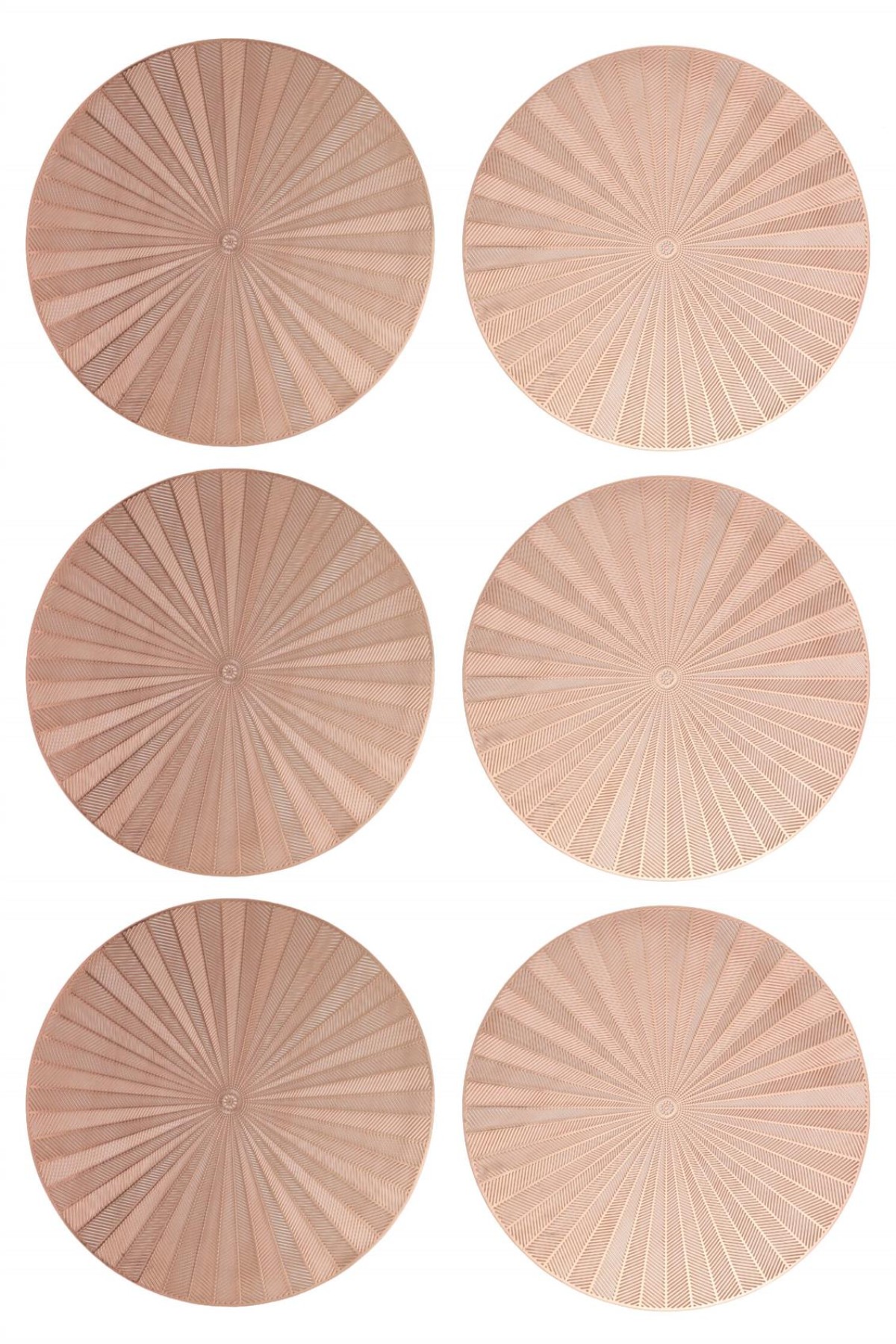 Paçi Jolly 6lı Pvc Amerikan Servis Supla Seti - Bronz