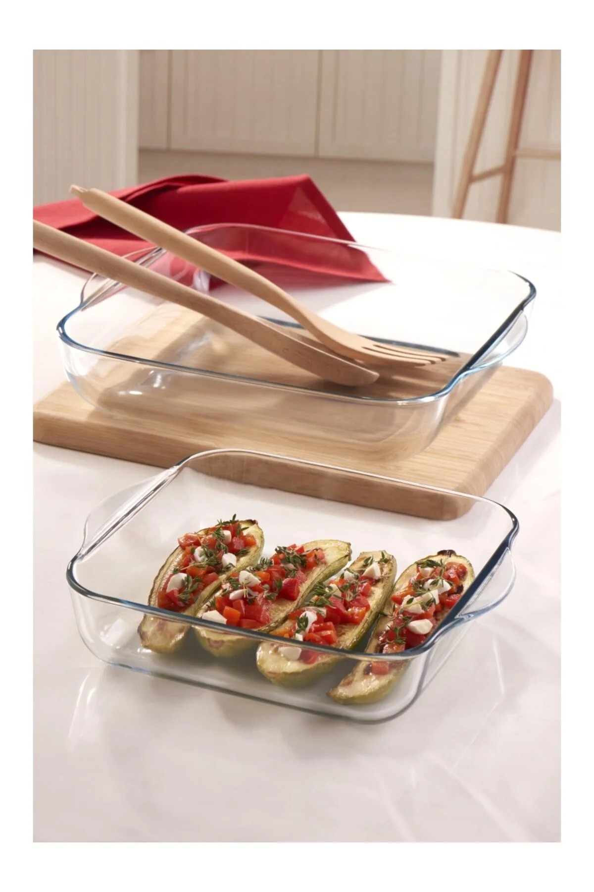 Paşabahçe Borcam 2 li Kare Fırın Tepsisi 159028