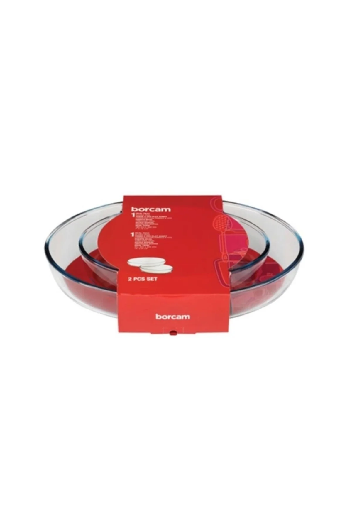 Paşabahçe Borcam 2 li Oval Fırın Tepsisi 159033 Paşabahçe Borcam 2 li Oval Fırın Tepsisi 159033