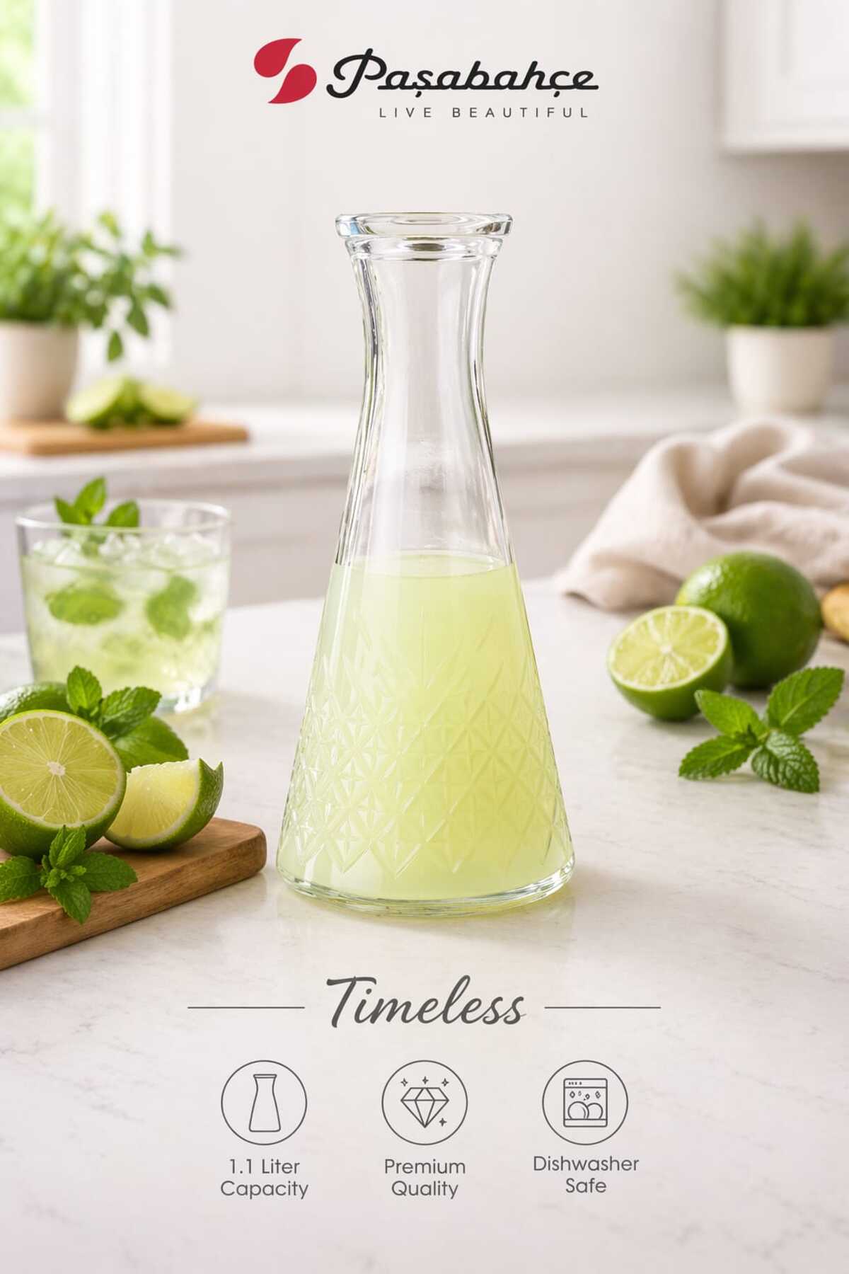 Paşabahçe Timeless Lüx Sürahi Karaf 950105