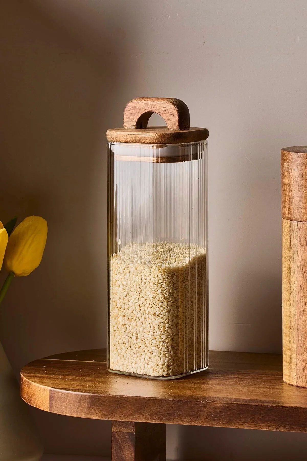 Perotti 14831 Acacia 320 Ml Cam Kavanoz 