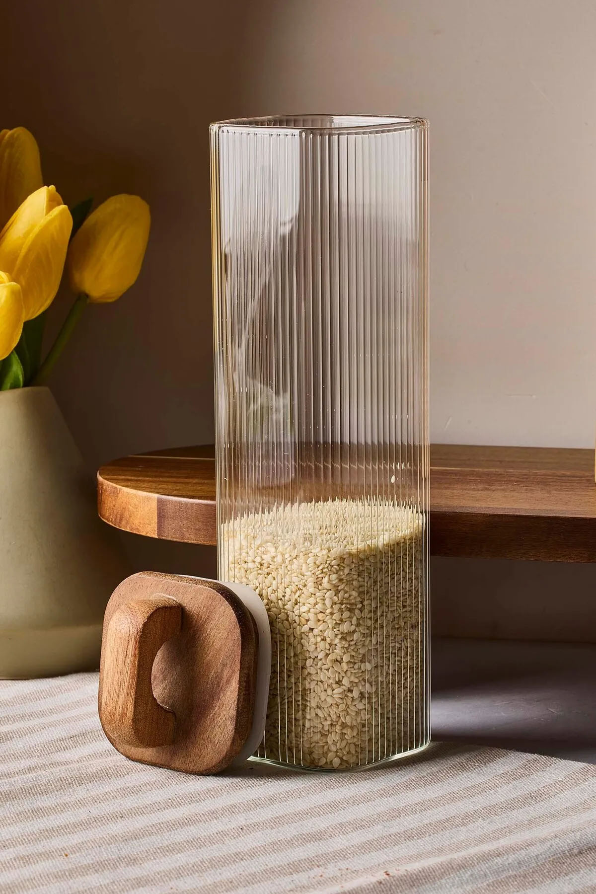 Perotti 14832 Acacia 410 Ml Cam Kavanoz 