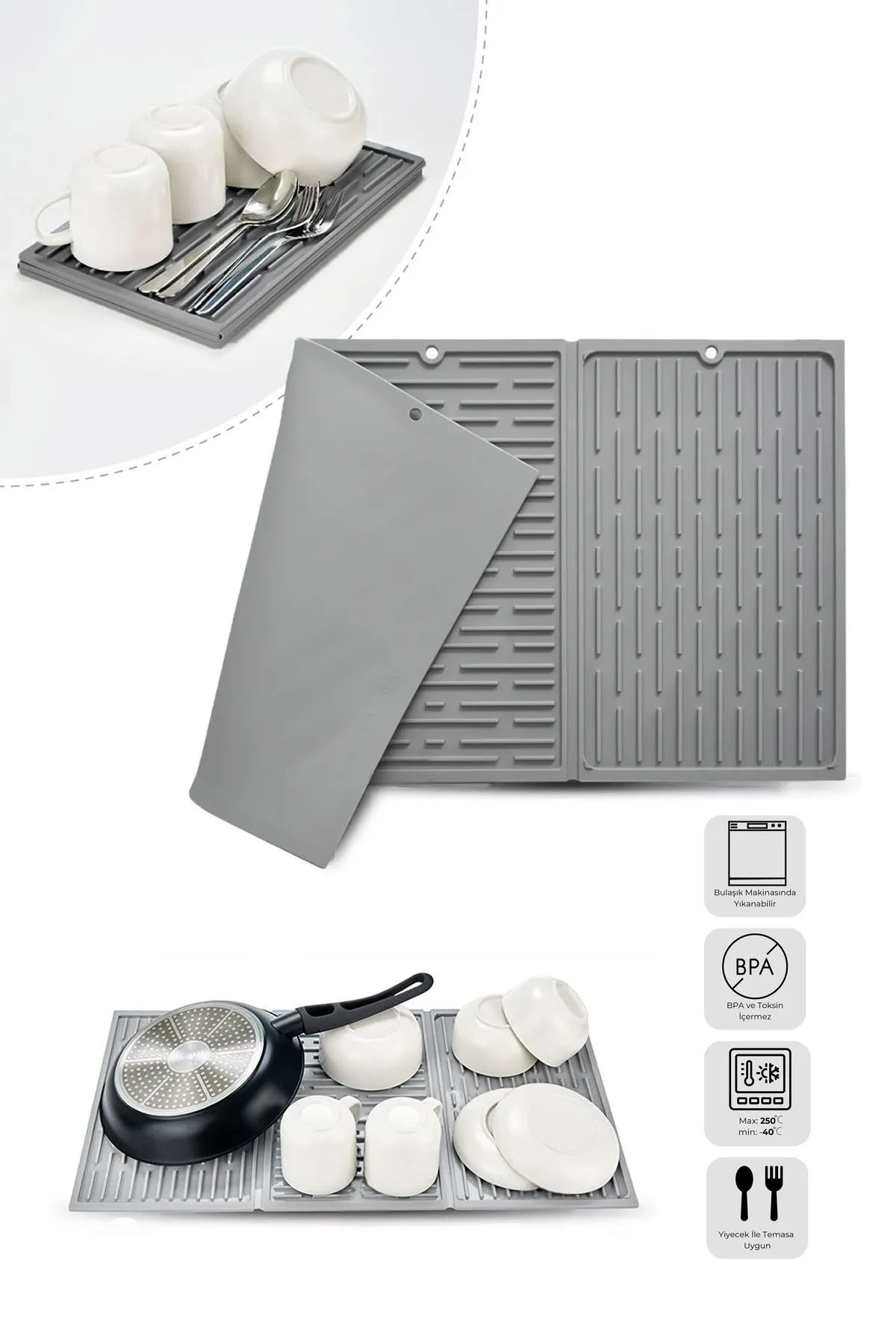 Perotti 15404 Silicone Bulaşik Mati 60x33 Cm