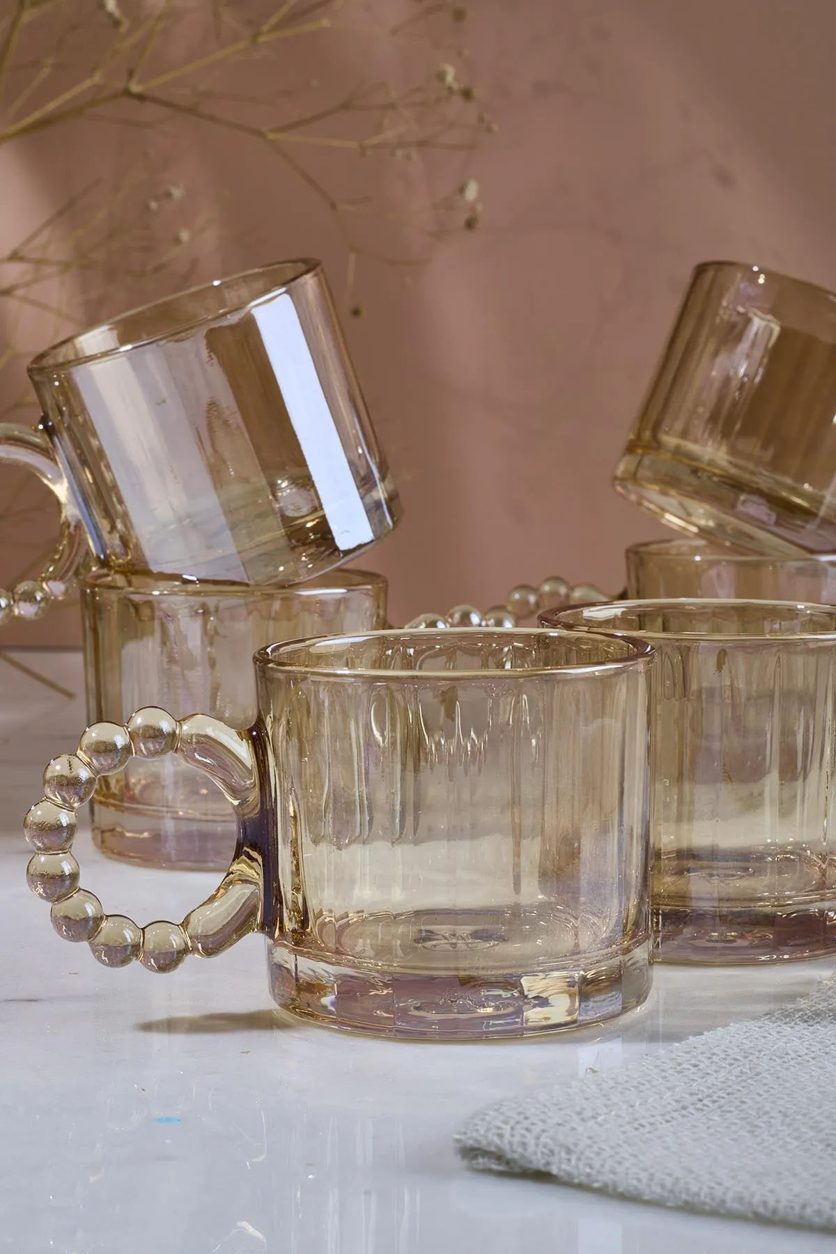 Perotti 15914 Ringo Line Amber 6'lı Kahve Fincanı 100 Ml