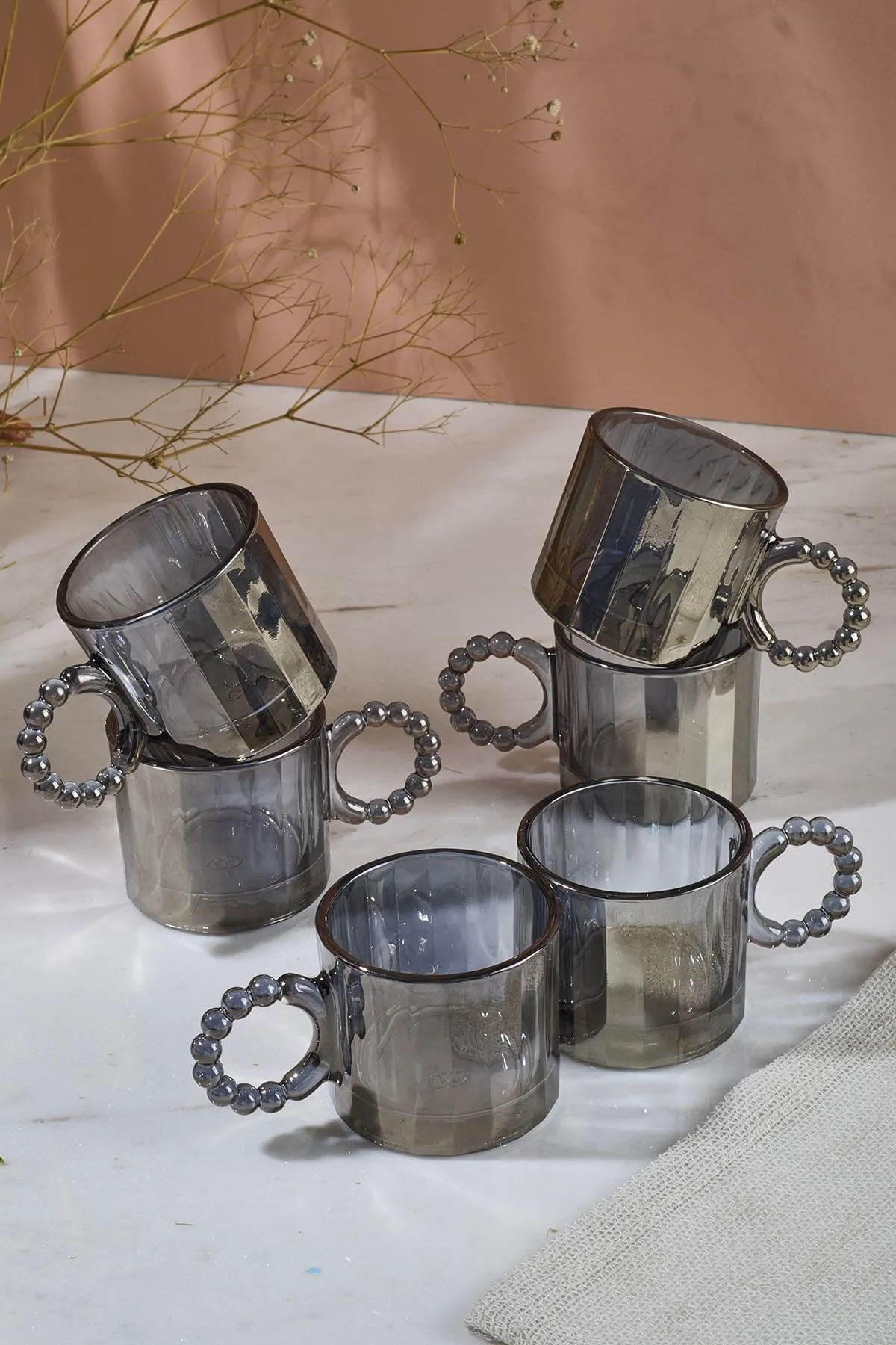 Perotti 15915 Ringo Line Füme 6'lı Kahve Fincanı 100 Ml Perotti 15915 Ringo Line Füme 6'lı Kahve Fincanı 100 Ml