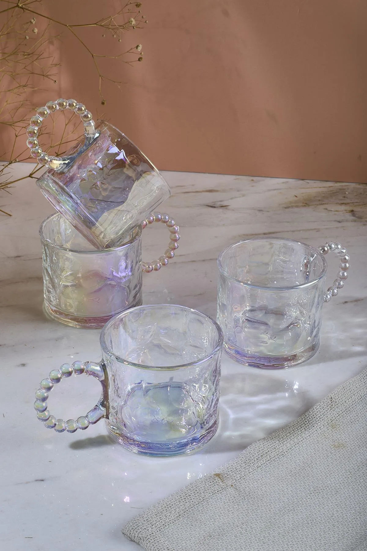 Perotti 15917 Ringo Stone Luster 4'lü Cam Kupa 200 Ml Perotti 15917 Ringo Stone Luster 4'lü Cam Kupa 200 Ml