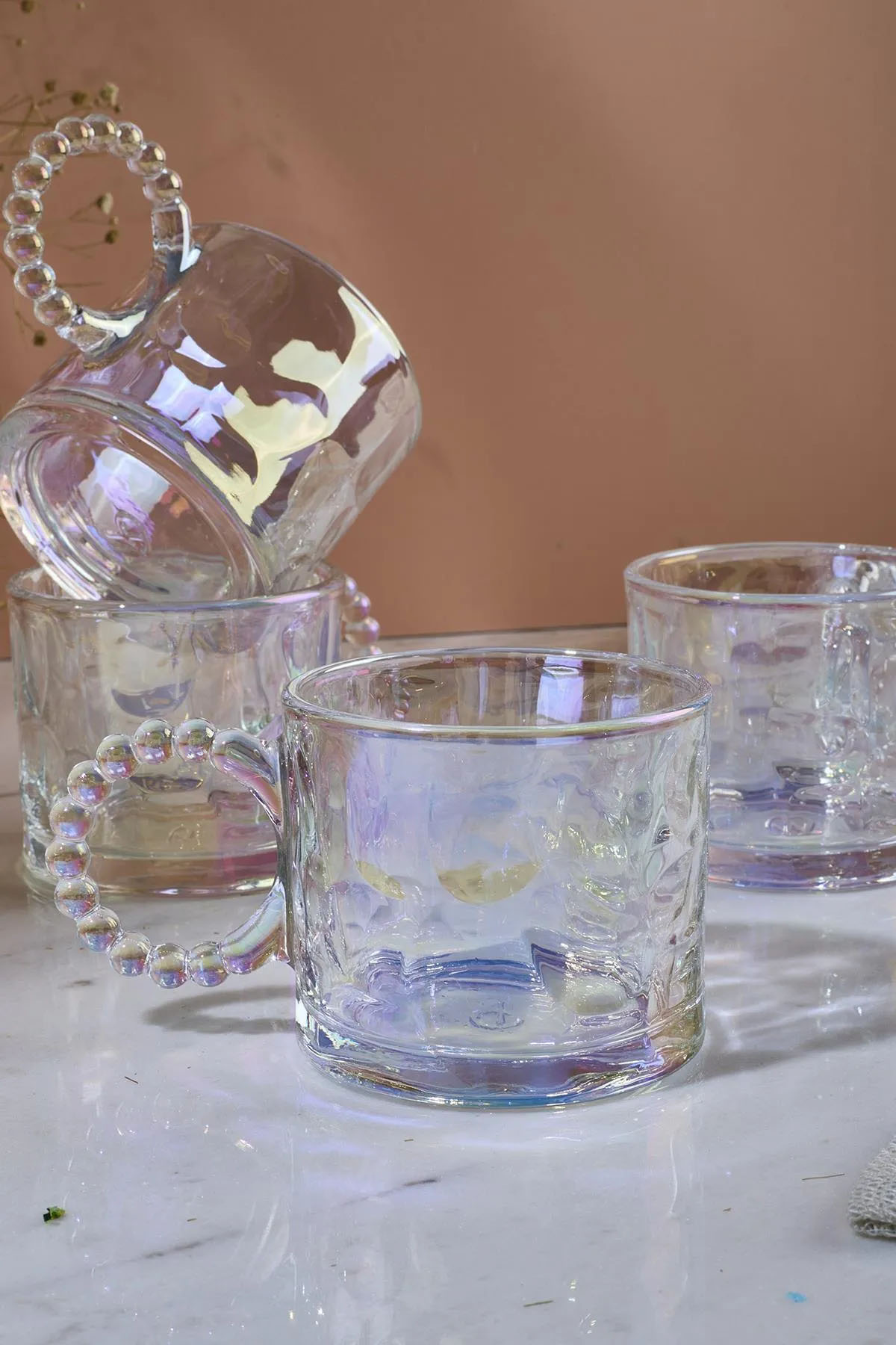 Perotti 15917 Ringo Stone Luster 4'lü Cam Kupa 200 Ml Perotti 15917 Ringo Stone Luster 4'lü Cam Kupa 200 Ml