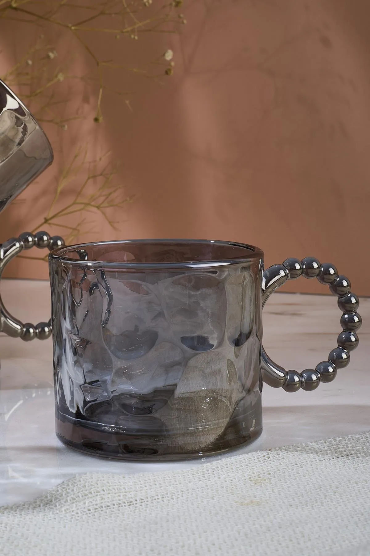 Perotti 15919 Ringo Stone Füme 4'lü Cam Kupa 200 Ml