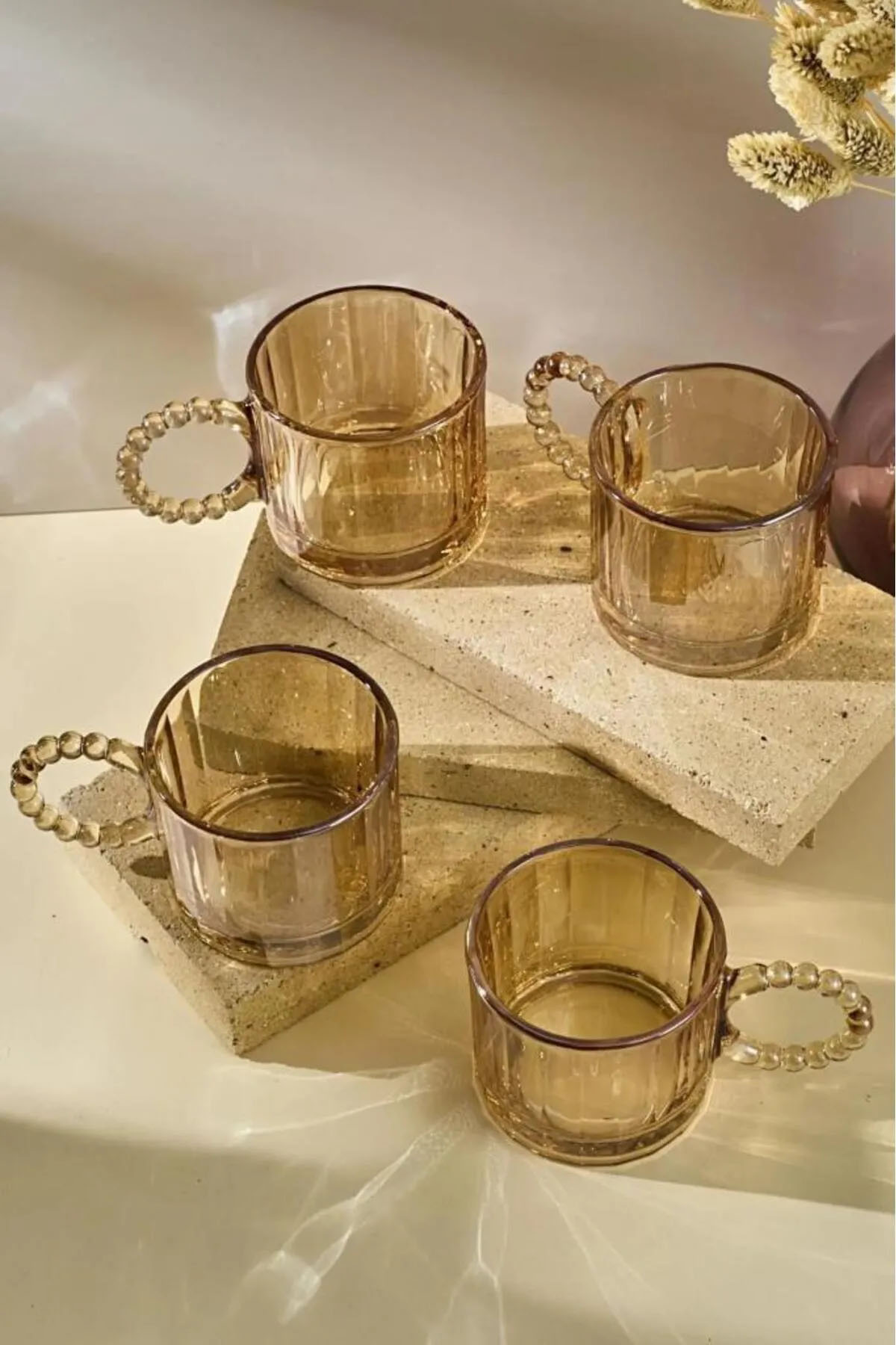 Perotti 15922 Ringo Line Amber 4'lü Cam Kupa 200 Ml