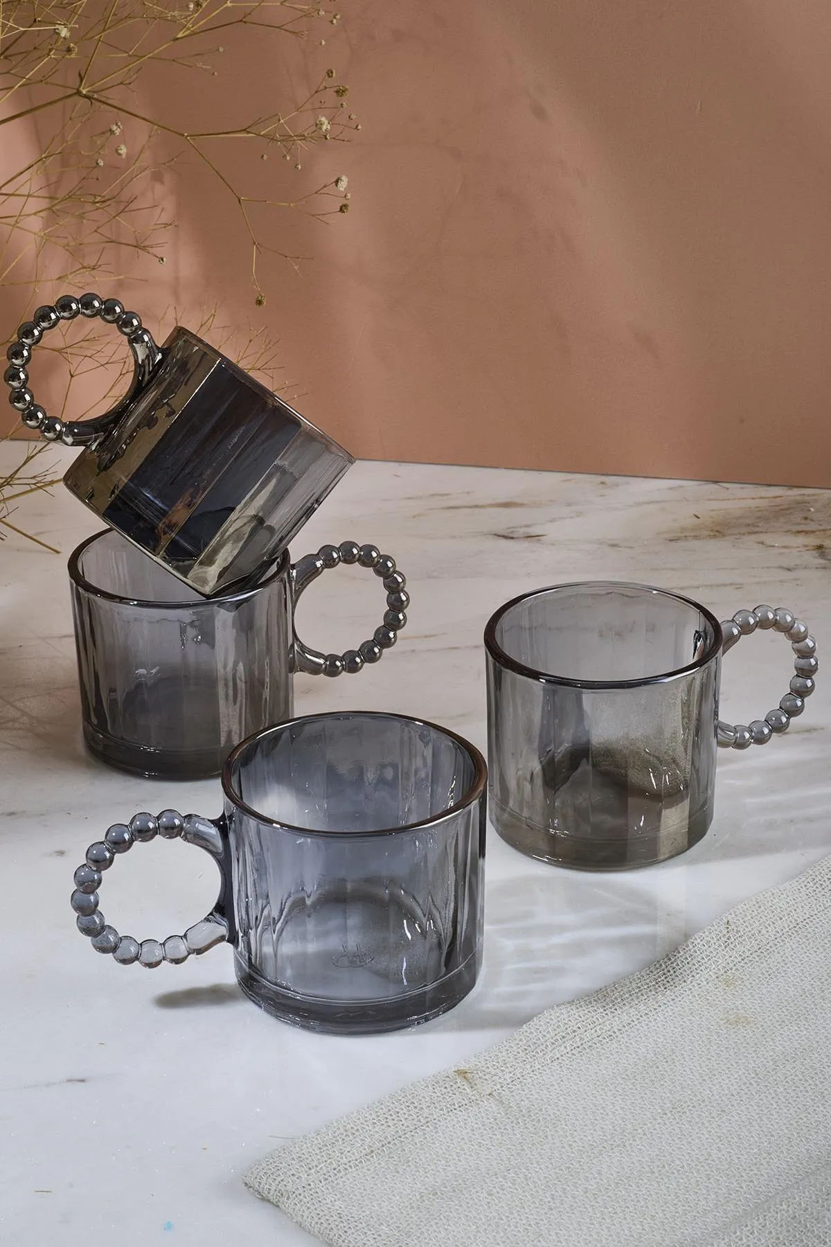 Perotti 15923 Ringo Line Füme 4'lü Cam Kupa 200 Ml Perotti 15923 Ringo Line Füme 4'lü Cam Kupa 200 Ml