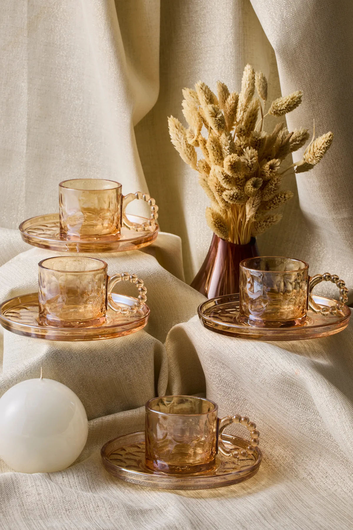 Perotti 15926 Ringo Stone Amber 6'lı Kahve Fincanı 100 Ml Perotti 15926 Ringo Stone Amber 6'lı Kahve Fincanı 100 Ml