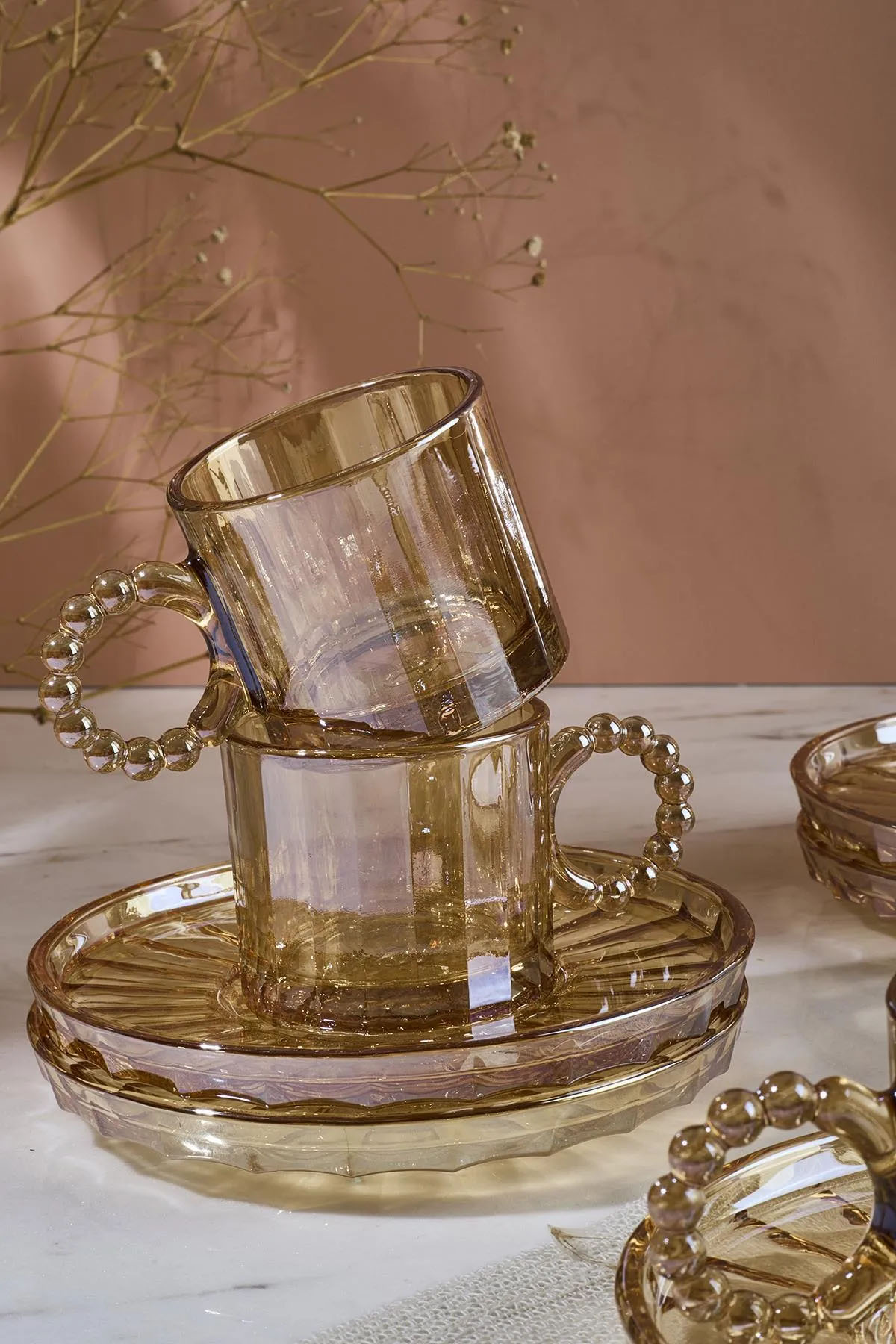 Perotti 15930 Ringo Line Amber 6'lı Kahve Fincanı 100 Ml