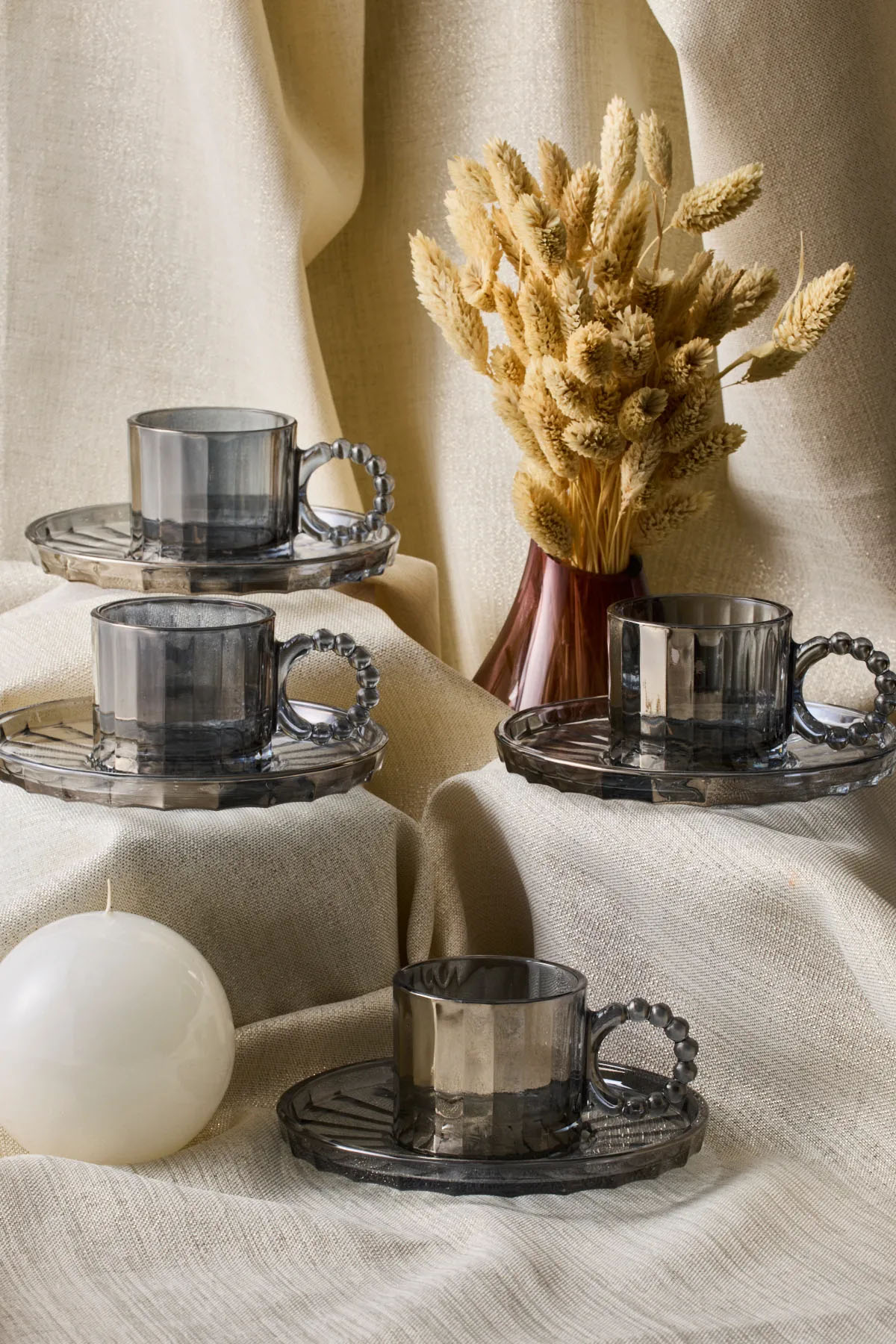 Perotti 15931 Ringo Line Füme 6'lı Kahve Fincanı 100 Ml Perotti 15931 Ringo Line Füme 6'lı Kahve Fincanı 100 Ml