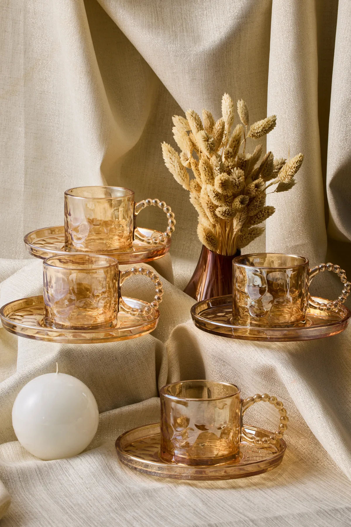 Perotti 15934 Ringo Stone Amber 6'lı Çay Fincanı 200 Ml Perotti 15934 Ringo Stone Amber 6'lı Çay Fincanı 200 Ml