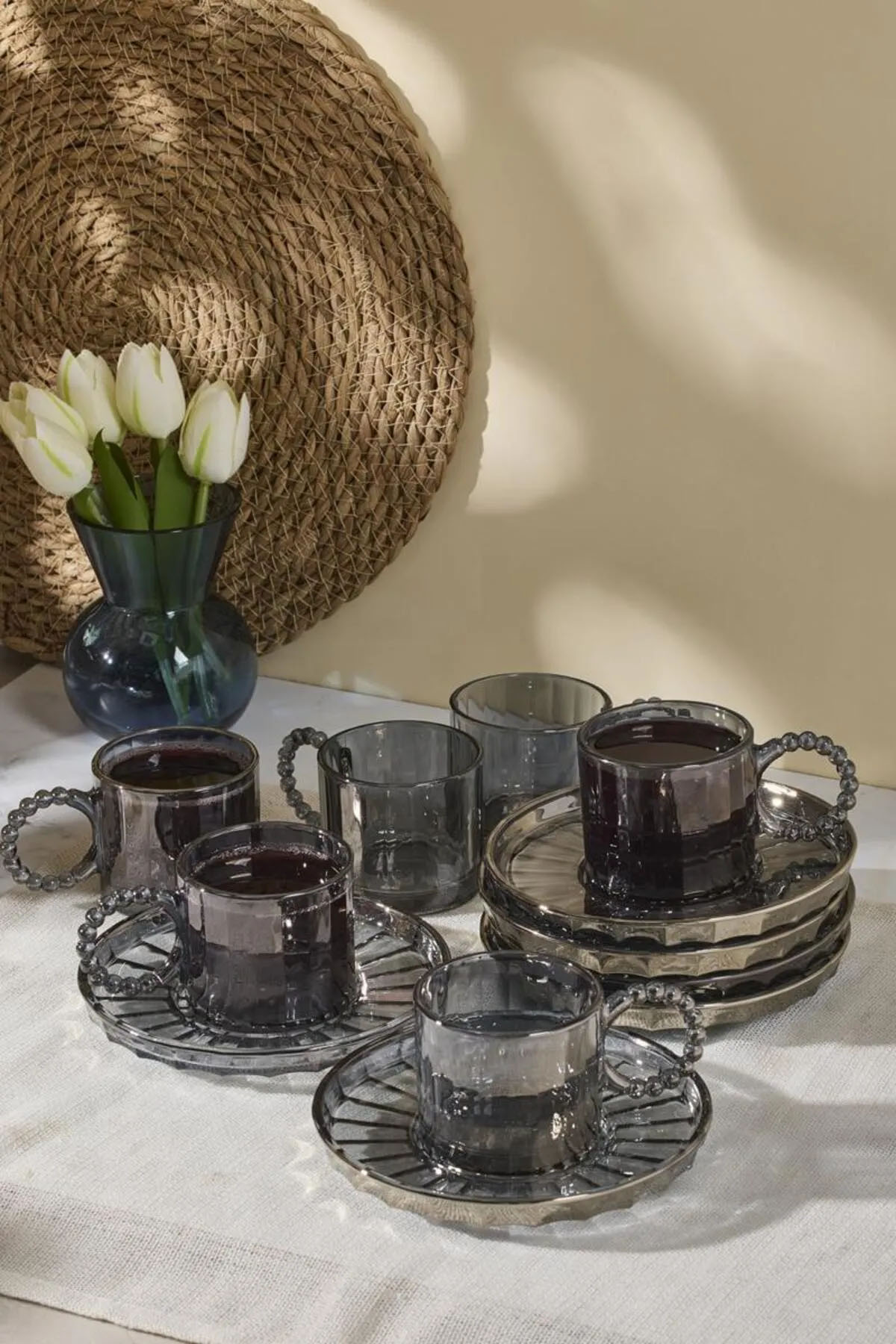 Perotti 15939 Ringo Line Füme 6'lı Çay Fincanı 200 Ml Perotti 15939 Ringo Line Füme 6'lı Çay Fincanı 200 Ml