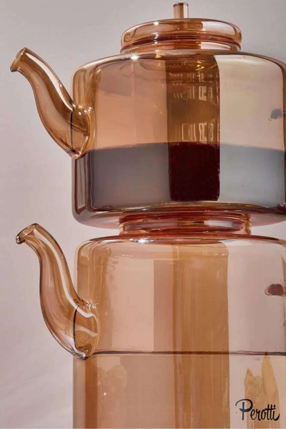 Perotti 15951 Tobby Amber Borosilikat Çaydanlık