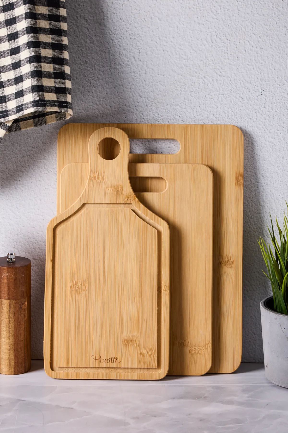 Perotti 16338 Bamboo 3'lü Kesme Tahtası 