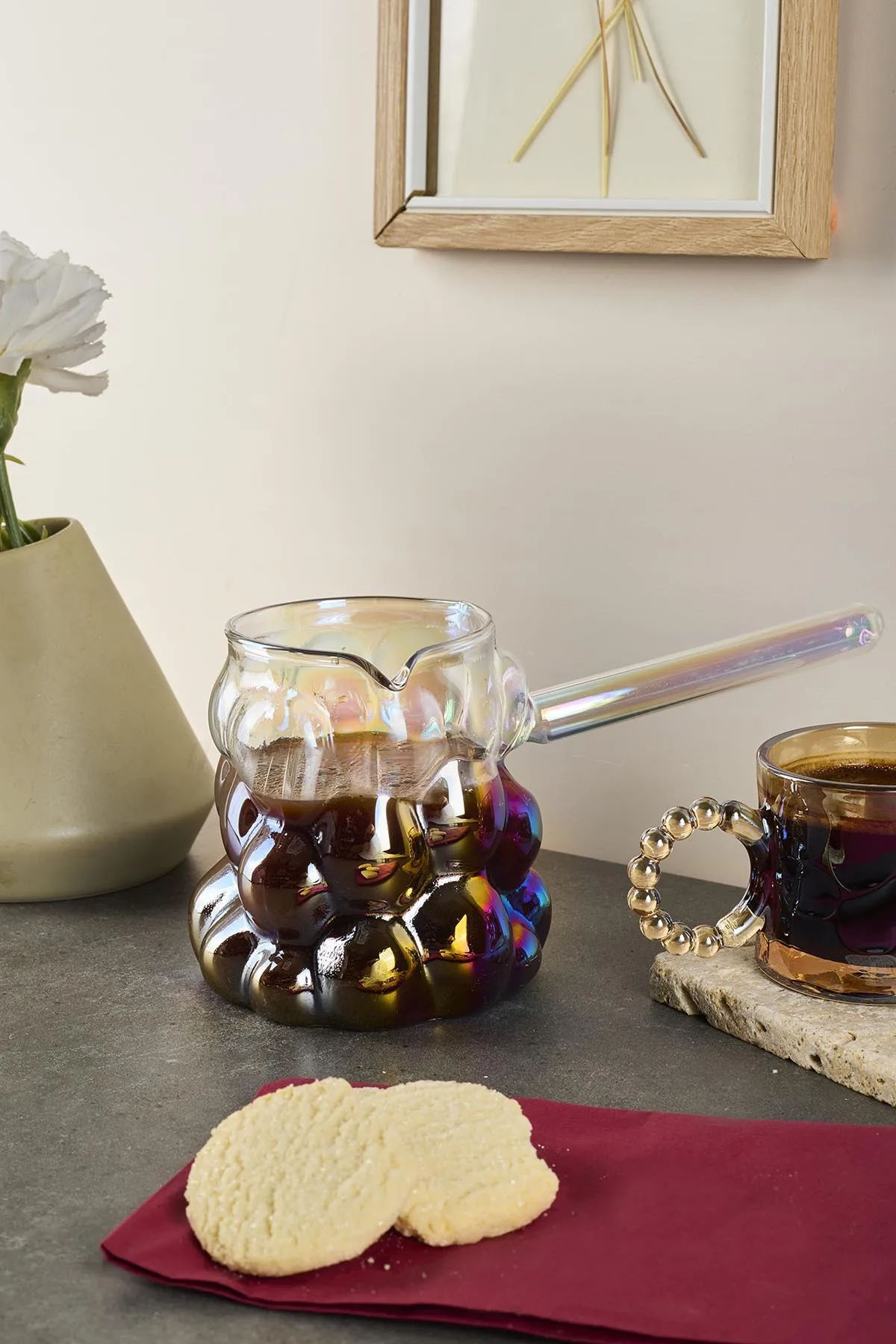 Perotti 16435 Felicita Luster Borosilikat Cam Cezve Perotti 16435 Felicita Luster Borosilikat Cam Cezve