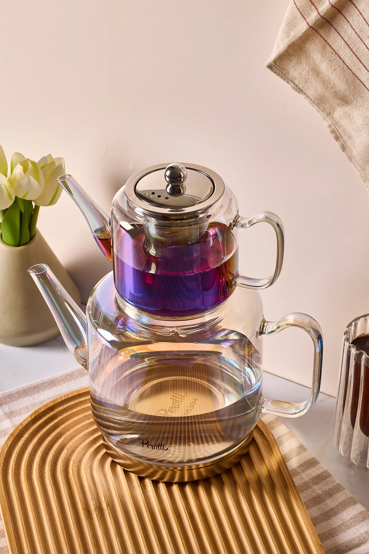 Perotti 16496 Elio Luster Cam Çaydanlık Perotti 16496 Elio Luster Cam Çaydanlık