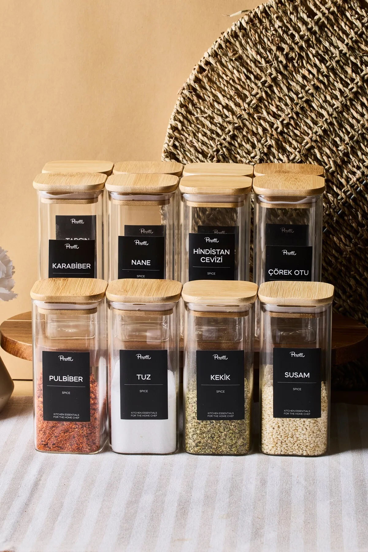 Perotti 16531 Gildo 12'li Baharatlık 400 Ml Perotti 16531 Gildo 12'li Baharatlık 400 Ml