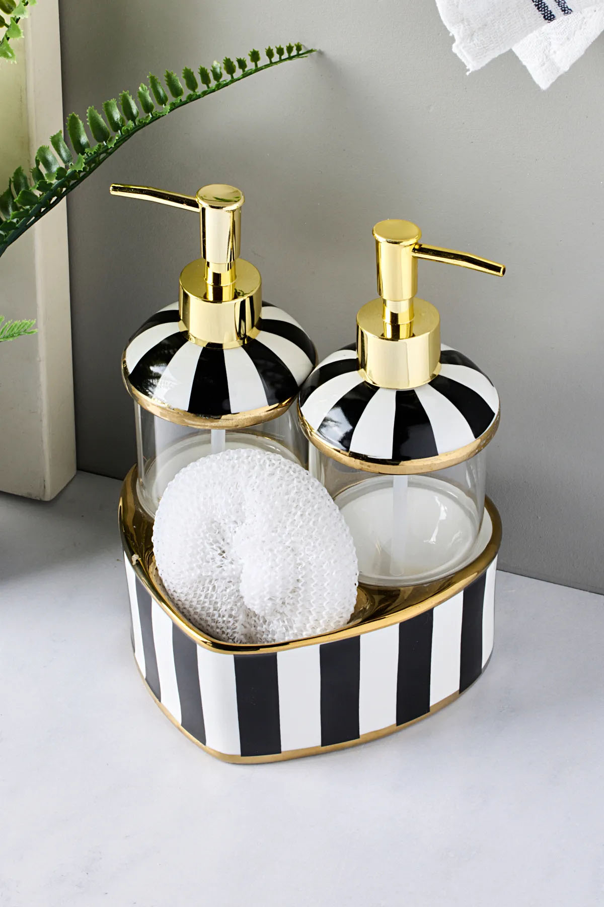 Perotti 16715 Maura Nero 2'li Cam Sıvı Sabunluk Perotti 16715 Maura Nero 2'li Cam Sıvı Sabunluk