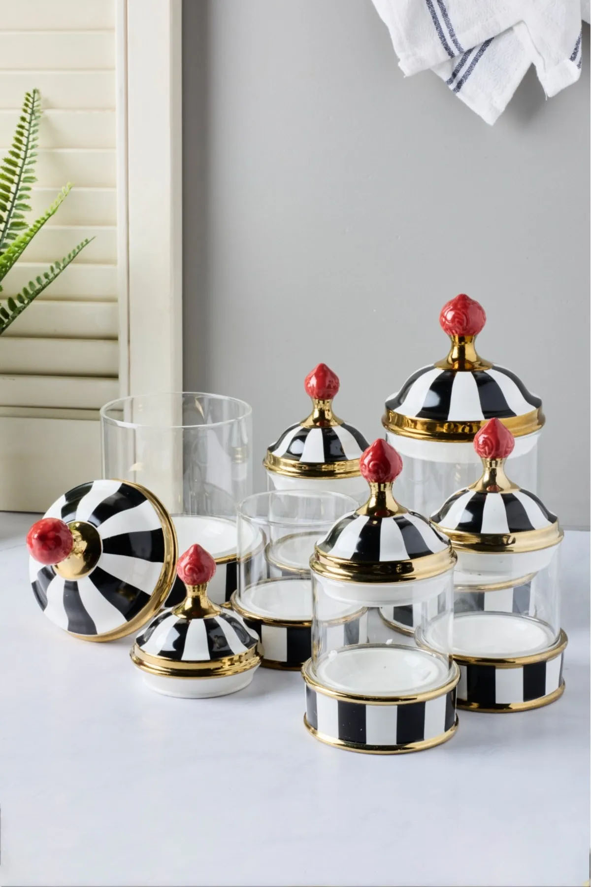 Perotti 16733 Maura Nero 7'li Tepsili Baharat Takımı