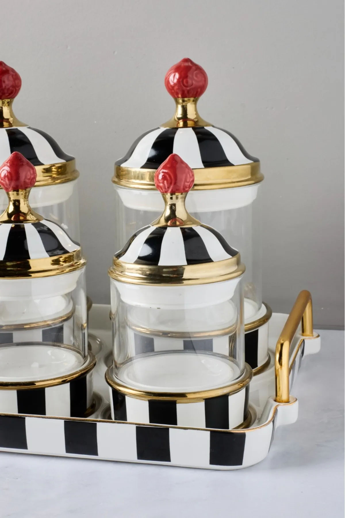 Perotti 16733 Maura Nero 7'li Tepsili Baharat Takımı