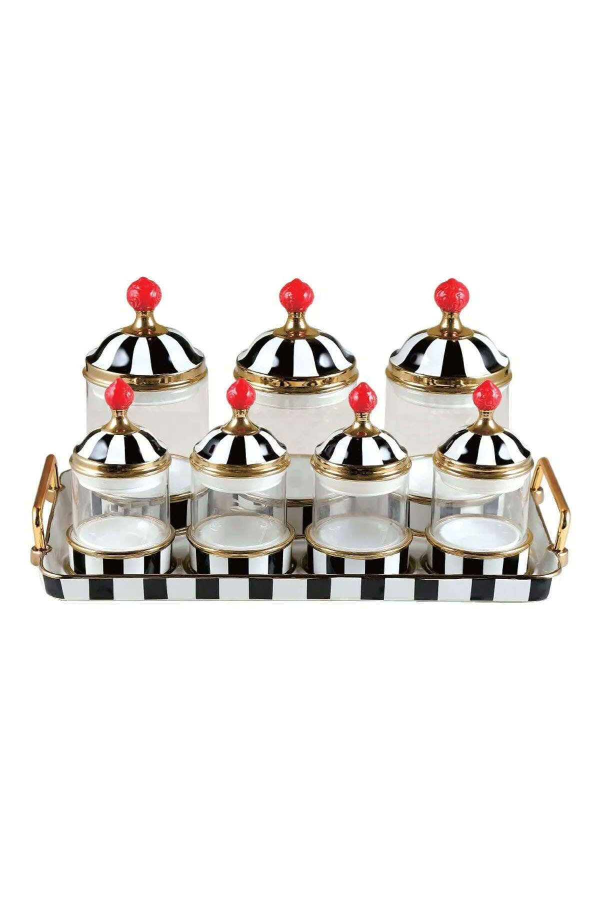 Perotti 16733 Maura Nero 7'li Tepsili Baharat Takımı