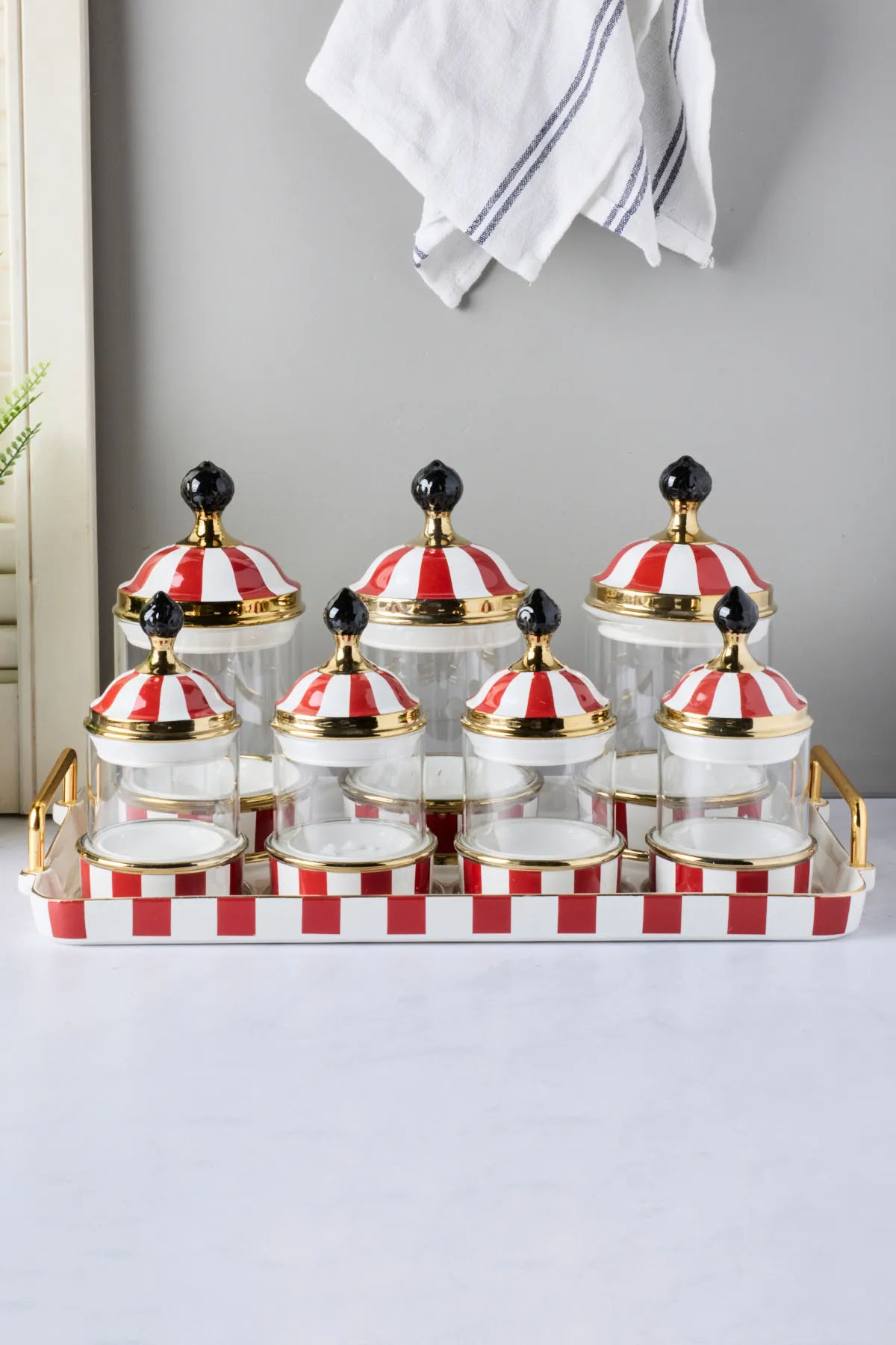 Perotti 16734 Maura Rossa 7'li Tepsili Baharat Takımı