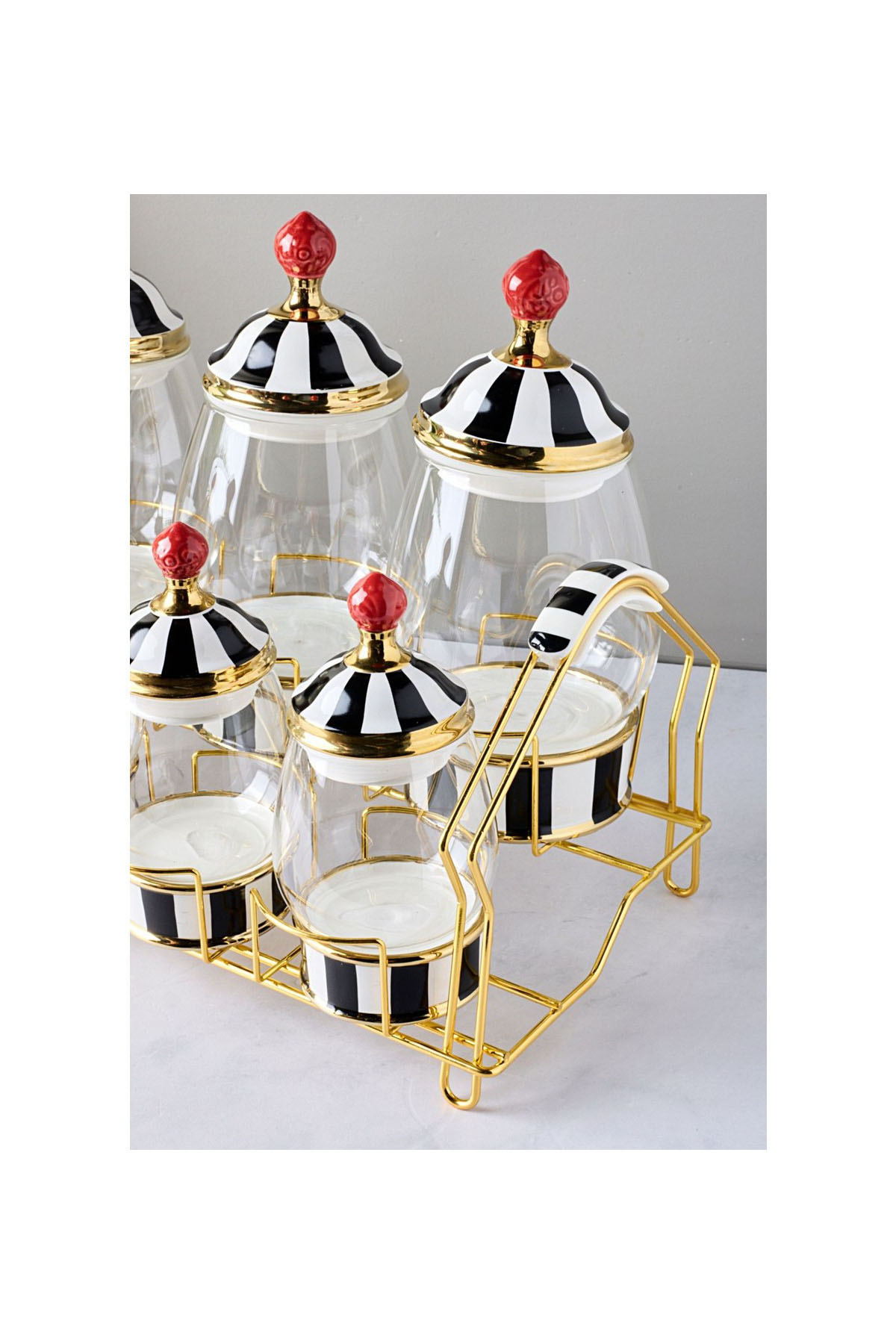 Perotti 16735 Maura Nero 7'li Standlı Baharat Takımı Perotti 16735 Maura Nero 7'li Standlı Baharat Takımı