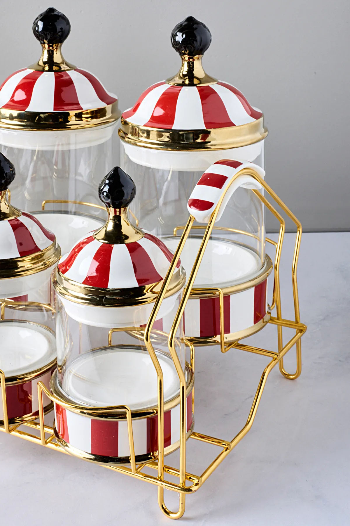 Perotti 16736 Maura Rossa 7'li Standlı Baharat Takımı Perotti 16736 Maura Rossa 7'li Standlı Baharat Takımı