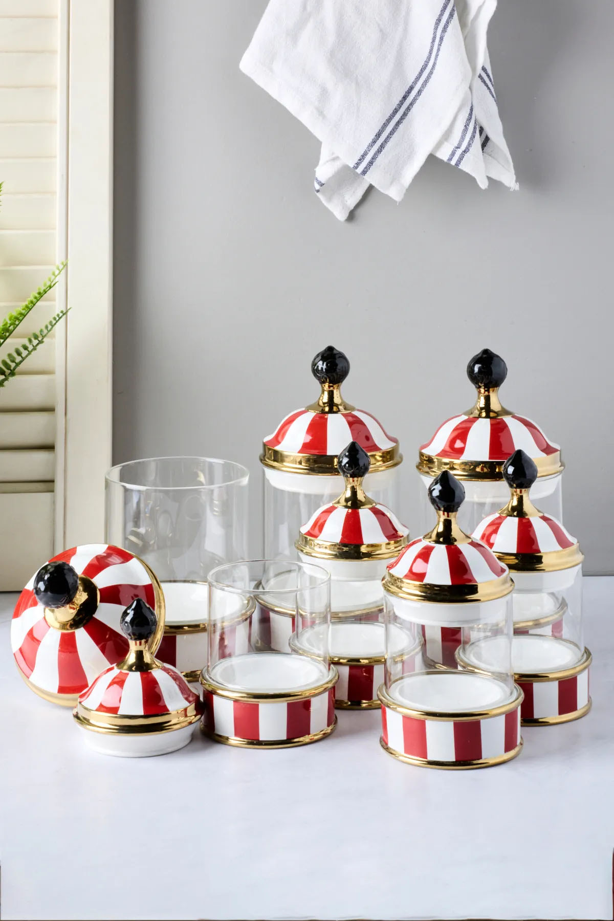 Perotti 16738 Maura Rossa 7'li Standlı Baharat Takımı