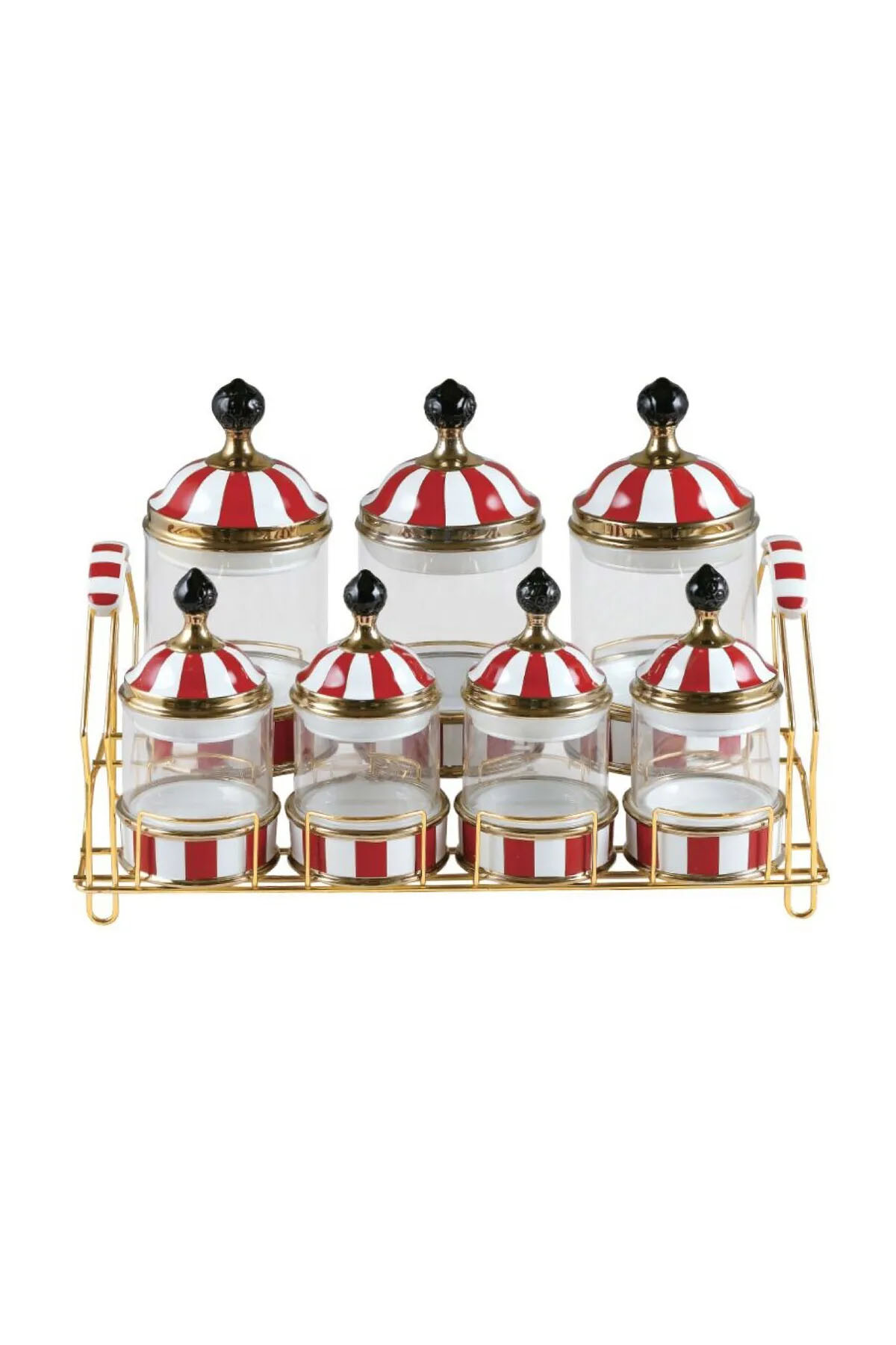 Perotti 16738 Maura Rossa 7'li Standlı Baharat Takımı Perotti 16738 Maura Rossa 7'li Standlı Baharat Takımı