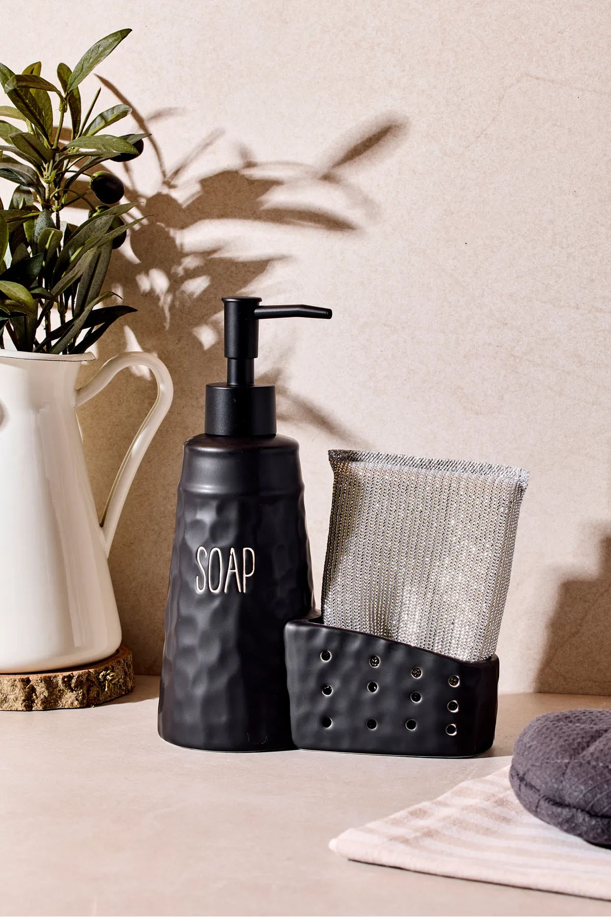 Perotti 16740 Sapone Black Süngerlikli Sabunluk