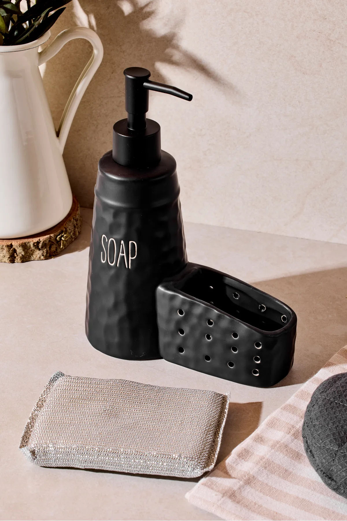 Perotti 16740 Sapone Black Süngerlikli Sabunluk