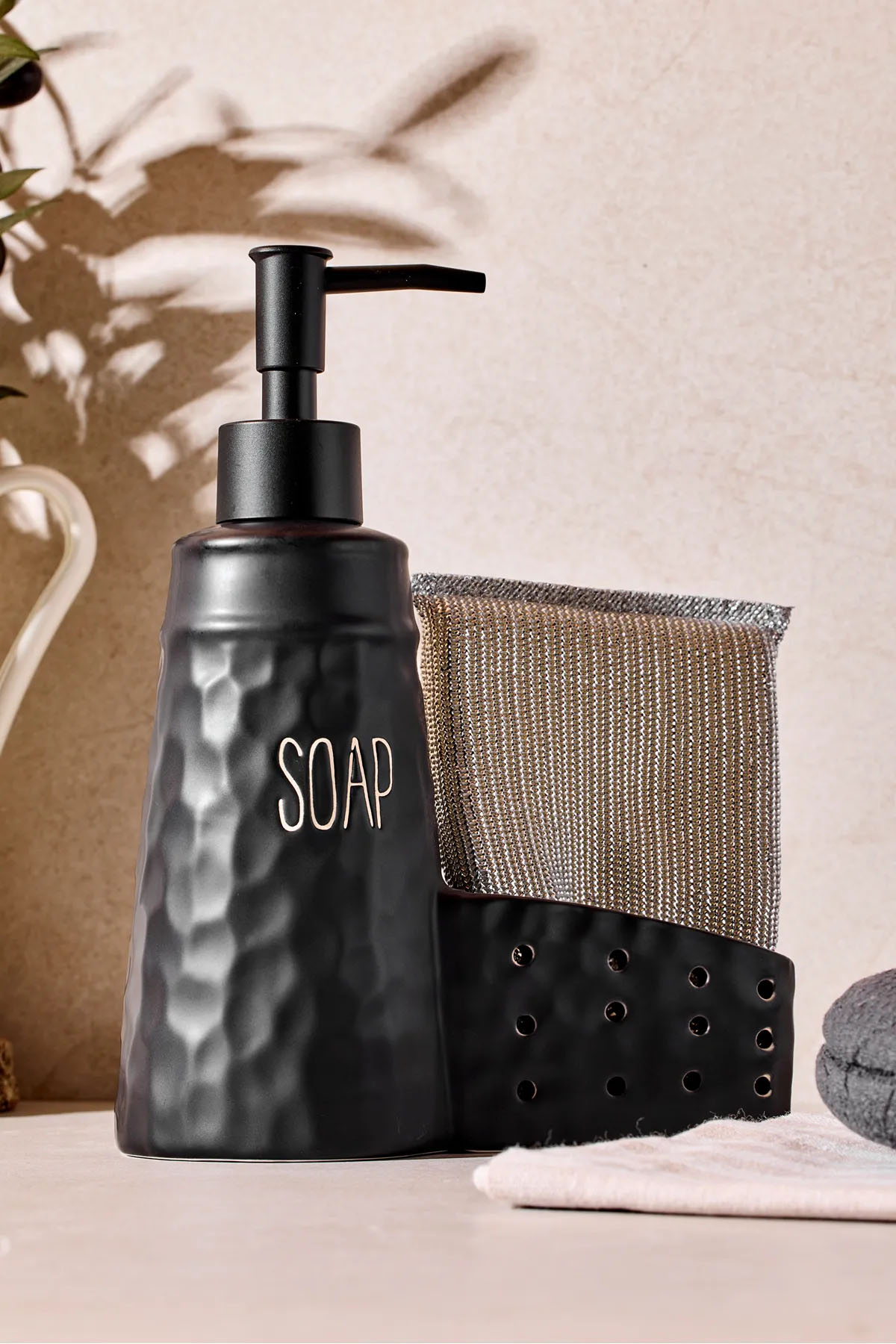 Perotti 16740 Sapone Black Süngerlikli Sabunluk