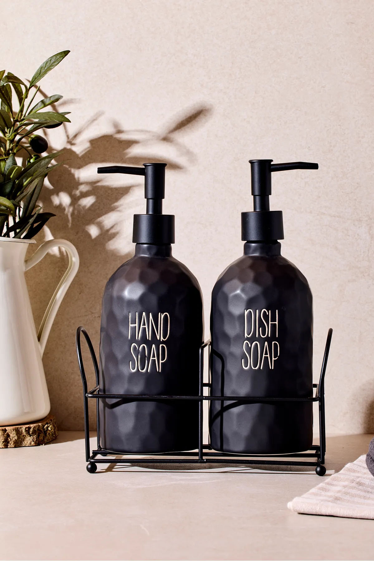 Perotti 16746 Sapone Black 2'li Standlı Sabunluk