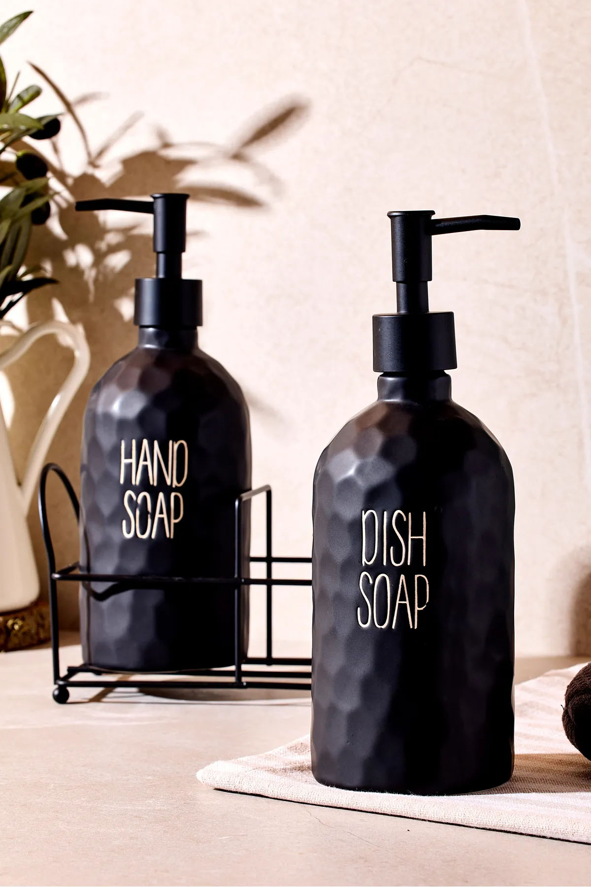 Perotti 16746 Sapone Black 2'li Standlı Sabunluk Perotti 16746 Sapone Black 2'li Standlı Sabunluk