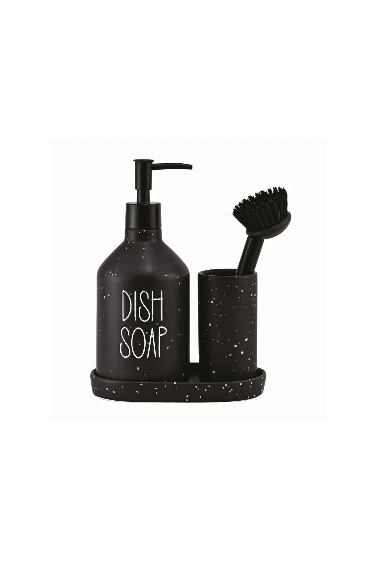 Perotti 16748 Sapone Black Fırçalı Sabunluk