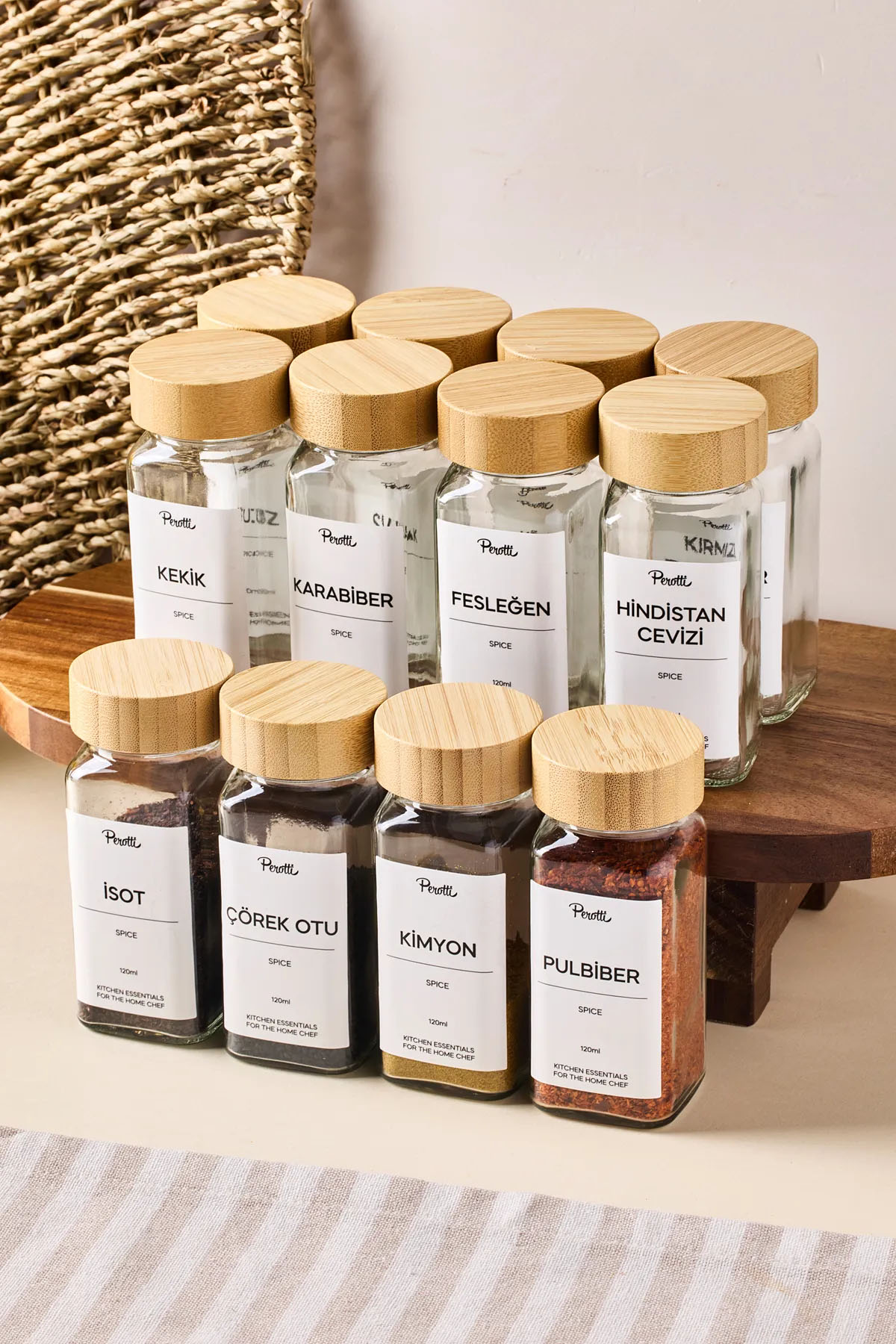 Perotti 16777 Raul Bamboo 12'li Baharatlık 120 Ml Perotti 16777 Raul Bamboo 12'li Baharatlık 120 Ml