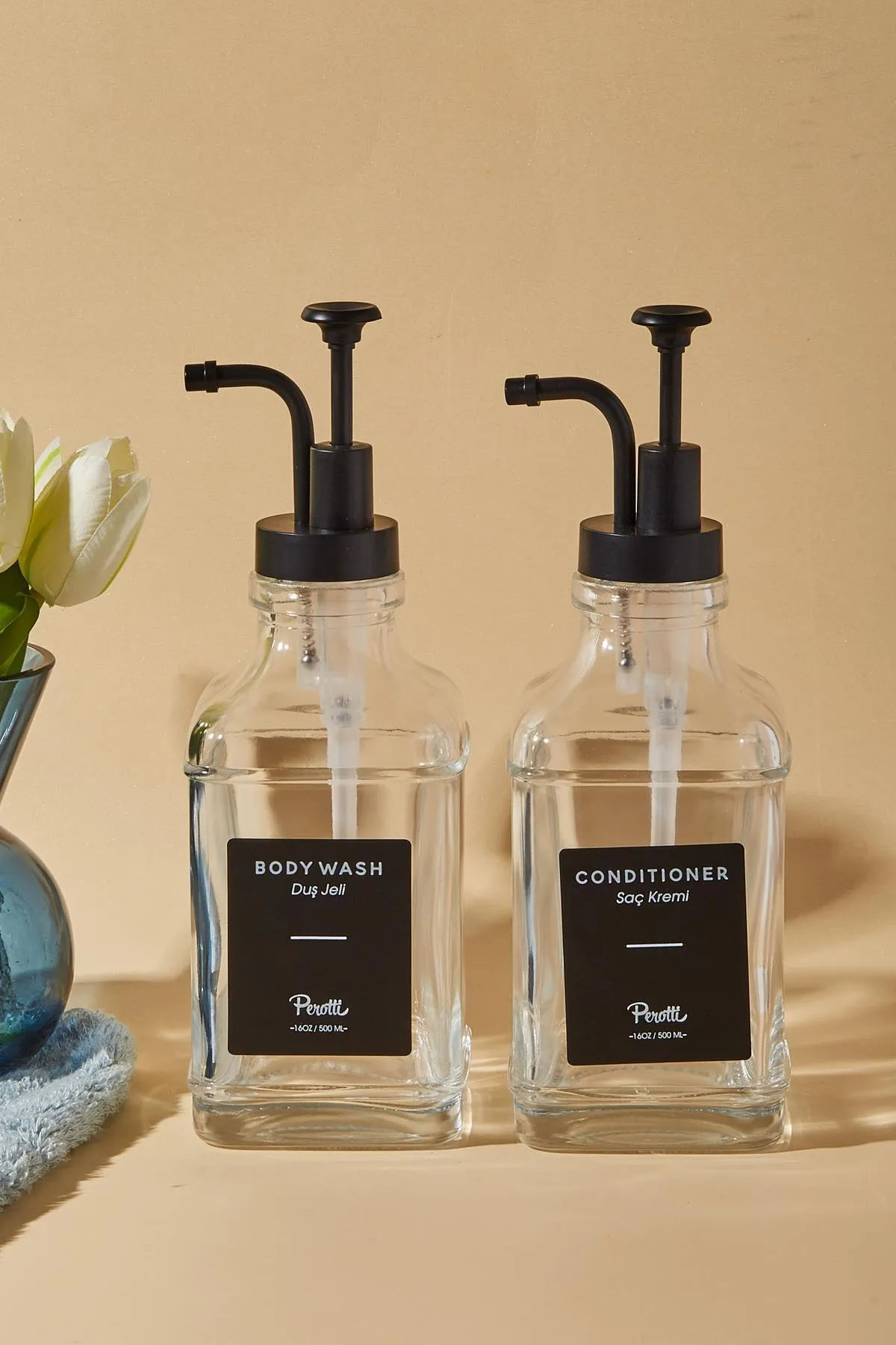 Perotti 16966 Pablo Black 2'li Sıvı Sabunluk 500 Ml