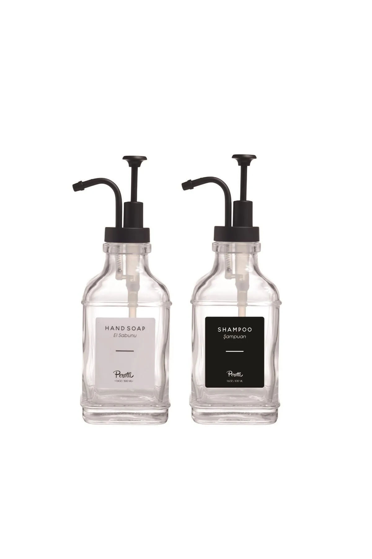 Perotti 16966 Pablo Black 2'li Sıvı Sabunluk 500 Ml
