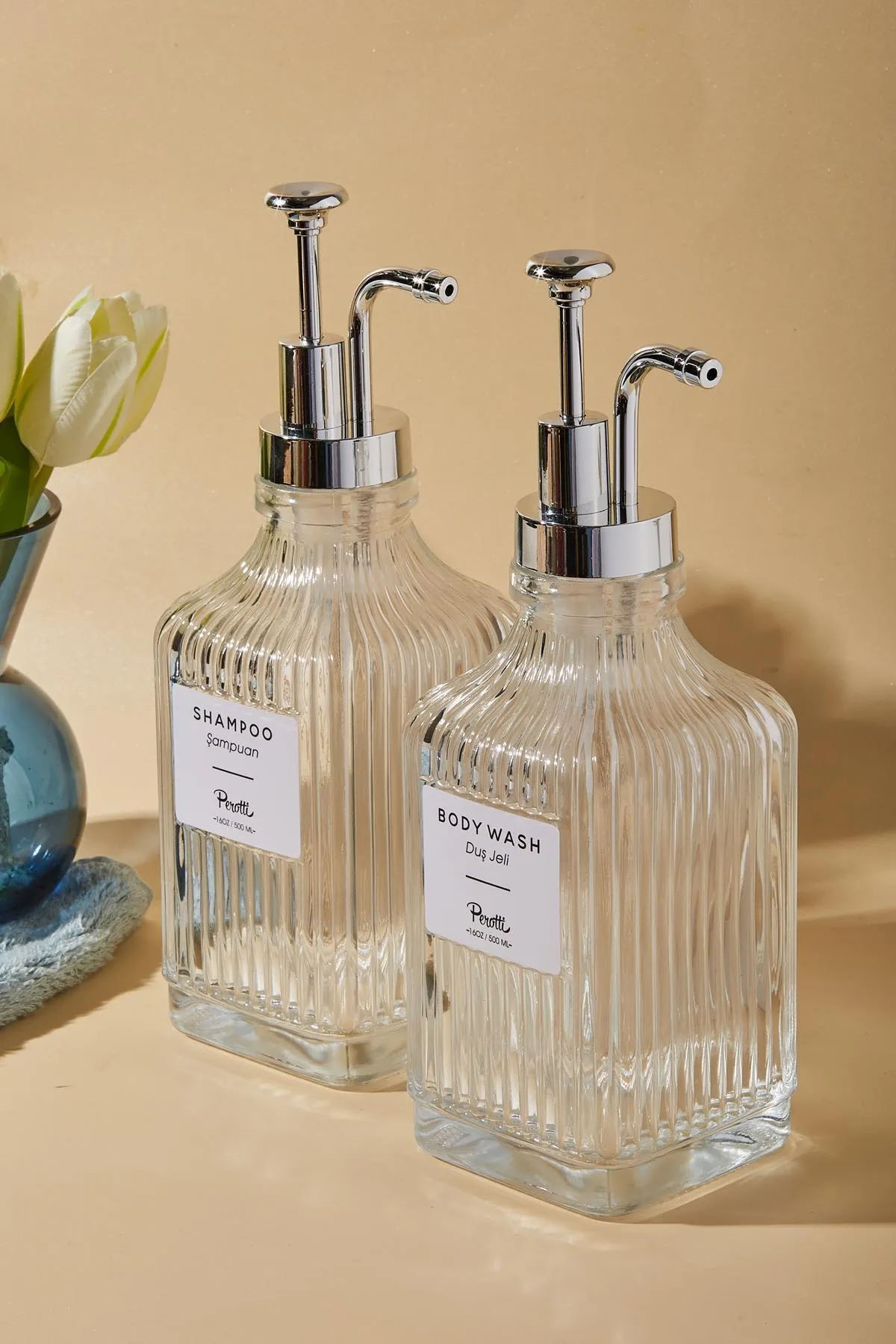 Perotti 16971 Pedro Silver 2'li Sıvı Sabunluk 500 Ml Perotti 16971 Pedro Silver 2'li Sıvı Sabunluk 500 Ml