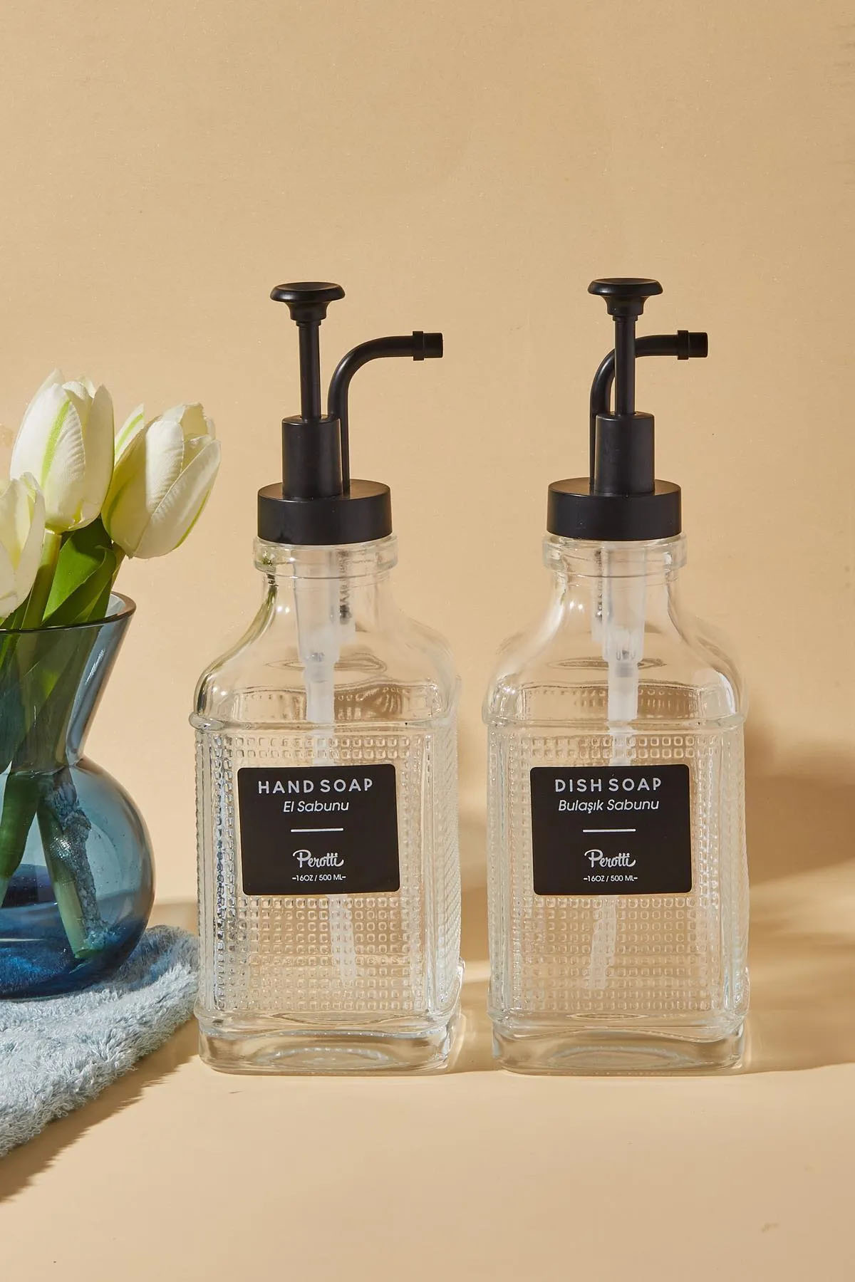 Perotti 16974 Rita Black 2'li Sıvı Sabunluk 500 Ml Perotti 16974 Rita Black 2'li Sıvı Sabunluk 500 Ml