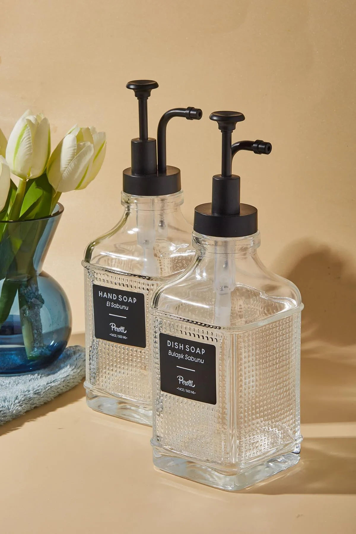 Perotti 16974 Rita Black 2'li Sıvı Sabunluk 500 Ml Perotti 16974 Rita Black 2'li Sıvı Sabunluk 500 Ml