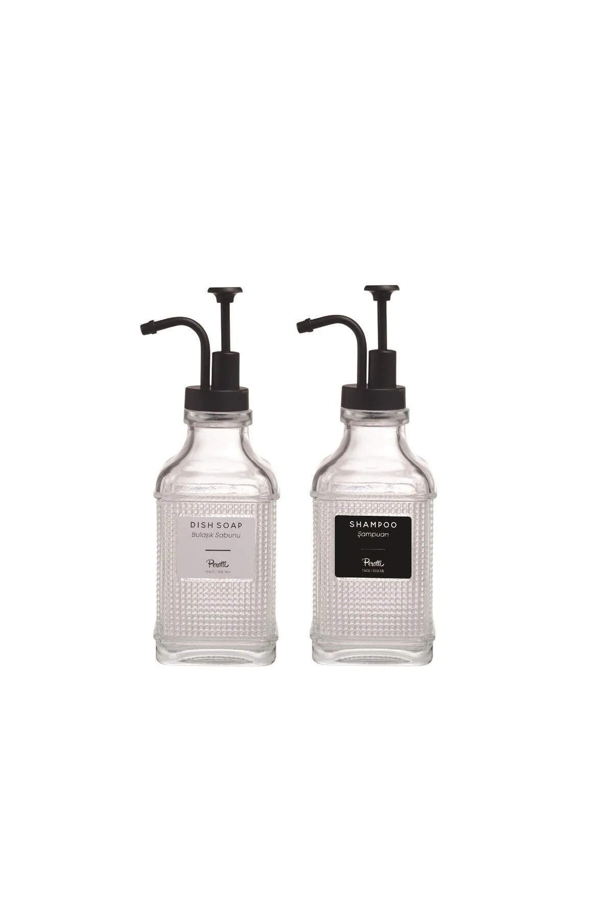Perotti 16974 Rita Black 2'li Sıvı Sabunluk 500 Ml Perotti 16974 Rita Black 2'li Sıvı Sabunluk 500 Ml